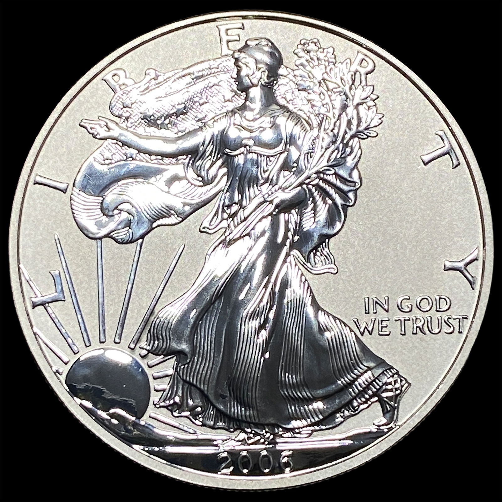 2006-P Silver American Eagle $1 GEM PROOF (1 of 2)