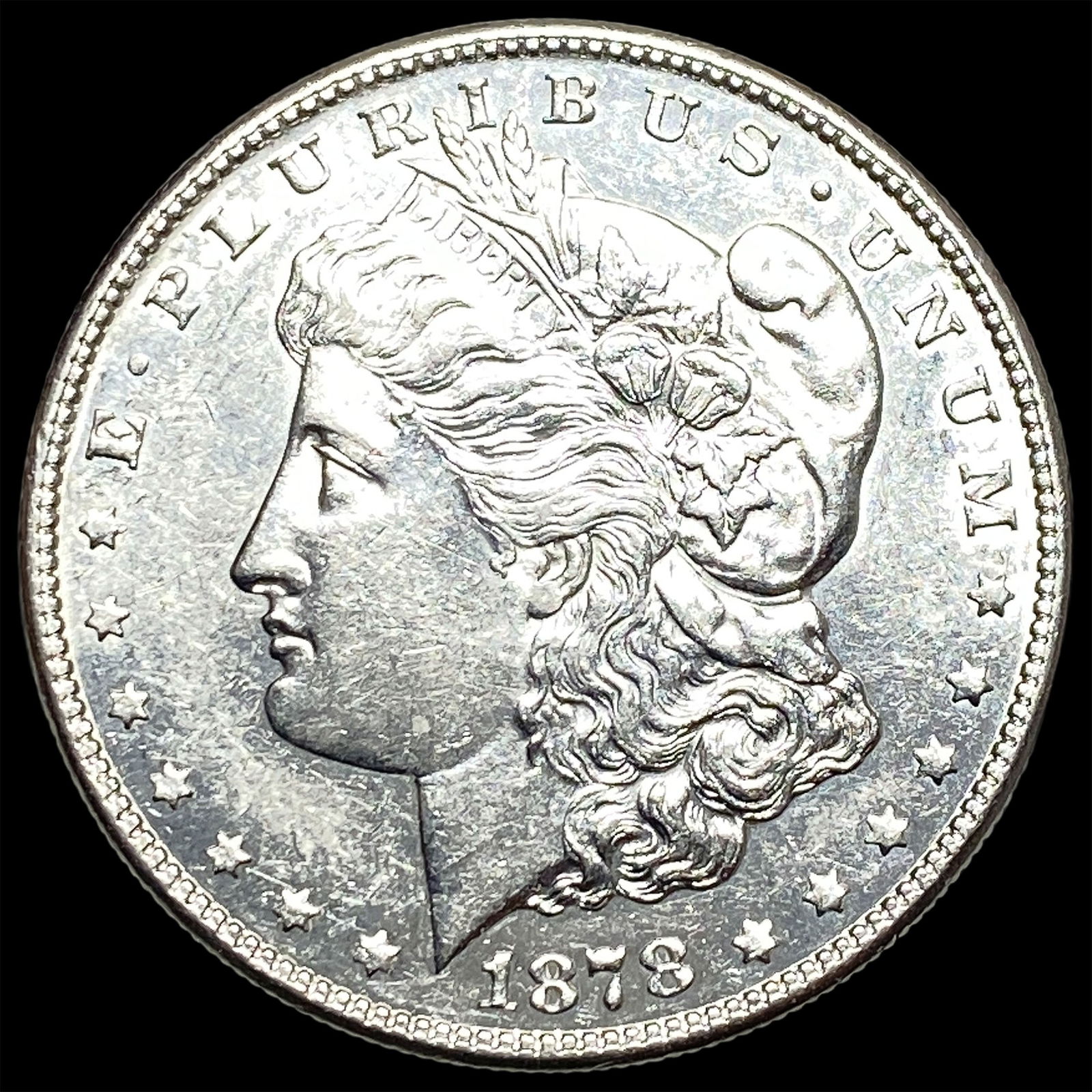 1878-S Silver Morgan Dollar CLOSELY UNCIRCULATED: 1878-S Silver Morgan Dollar CLOSELY UNCIRCULATED
