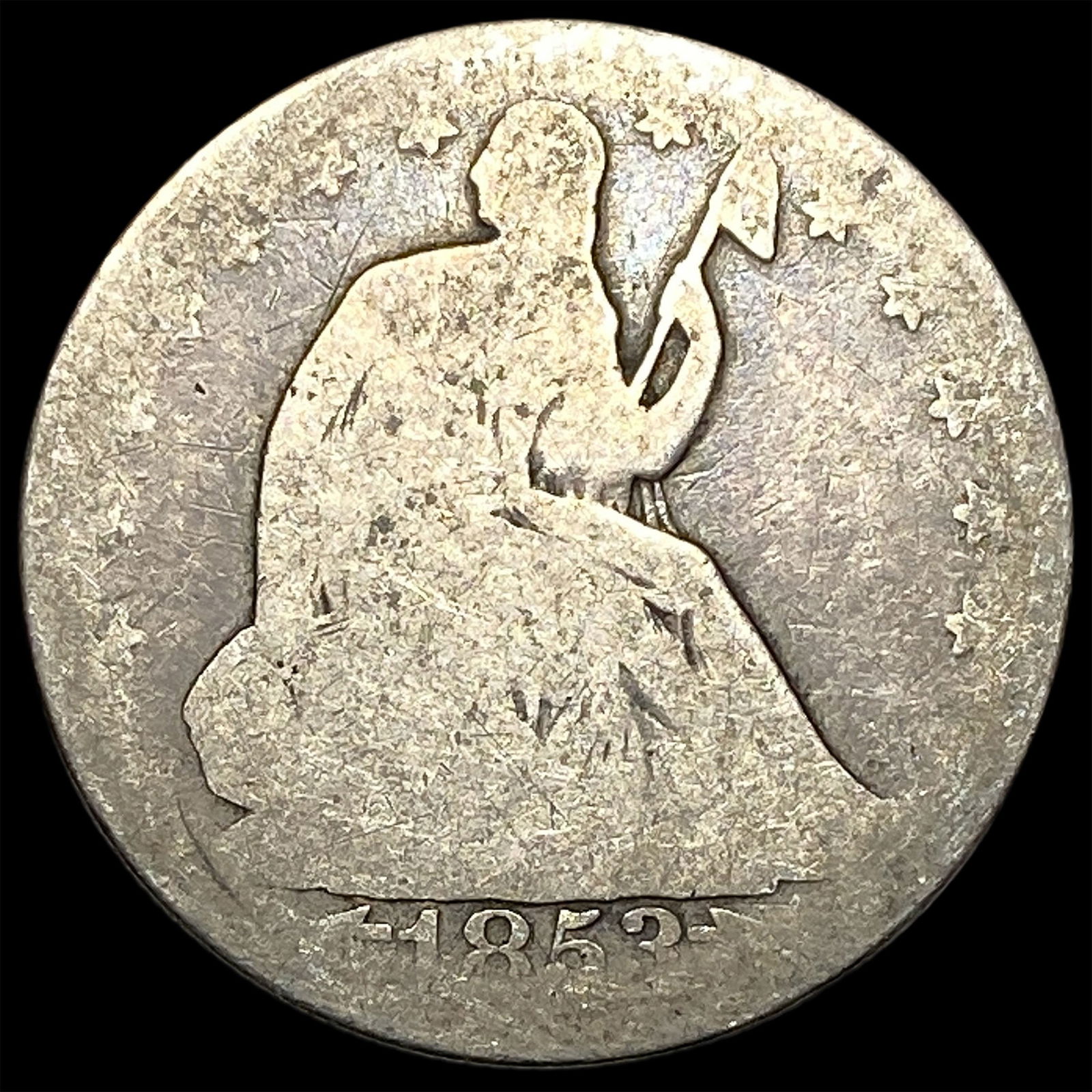 1853-O Silver Seated Liberty Half Dollar HIGH GRADE: 1853-O Silver Seated Liberty Half Dollar HIGH GRADE