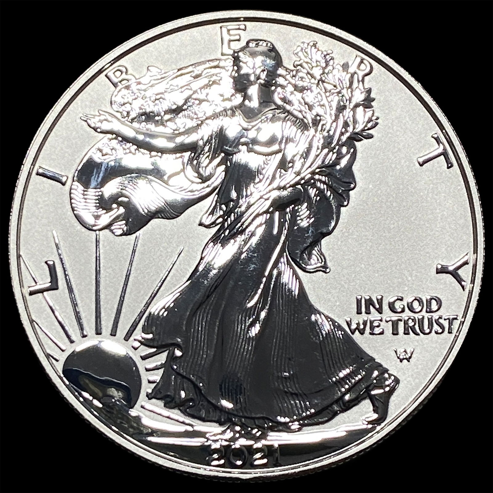2021-S Silver American Eagle 1 oz GEM PROOF: 2021-S Silver American Eagle 1 oz GEM PROOF