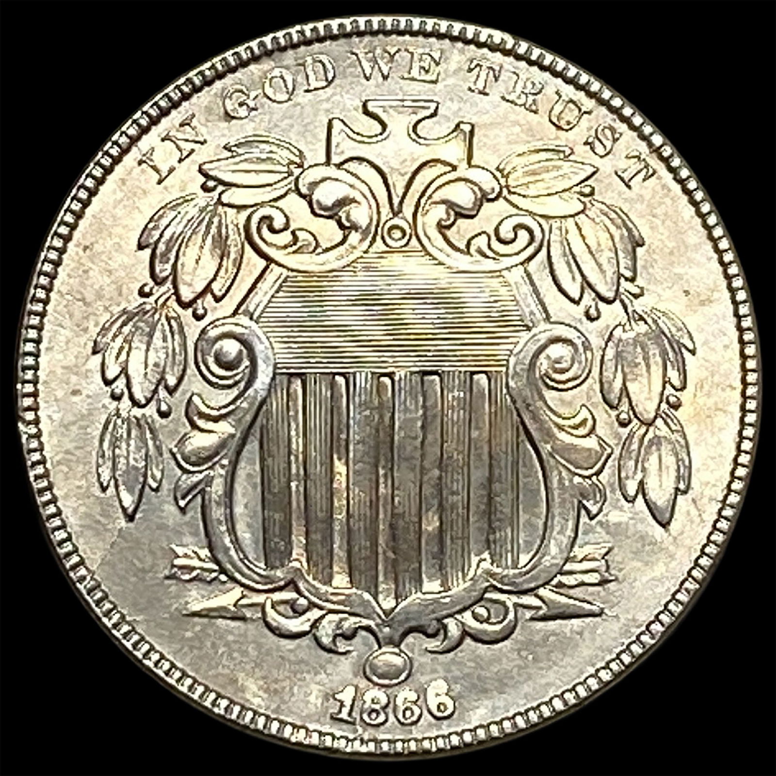 1866 Shield Nickel UNCIRCULATED (1 of 2)