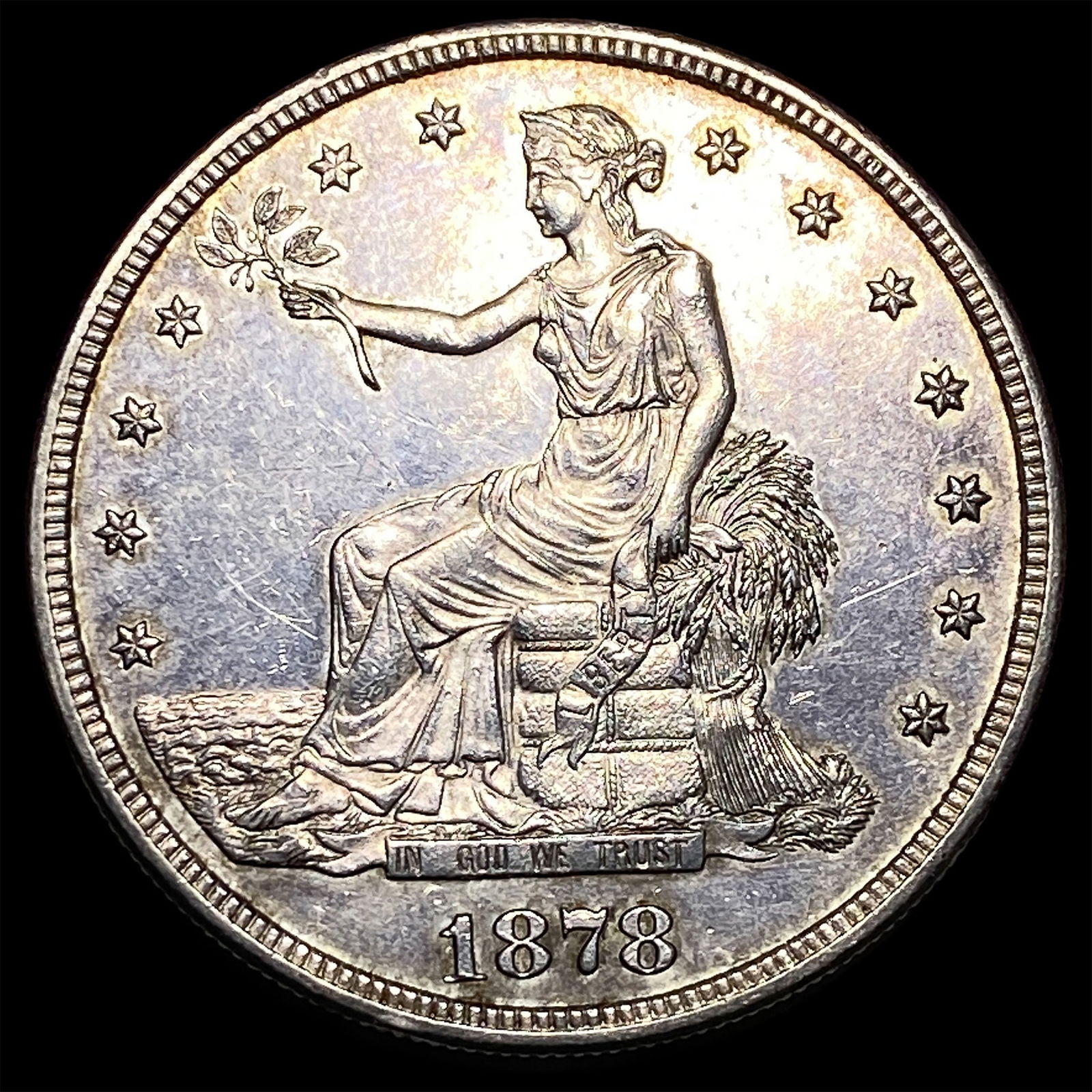 1878-S Silver Trade Dollar CLOSELY UNCIRCULATED: 1878-S Silver Trade Dollar CLOSELY UNCIRCULATED
