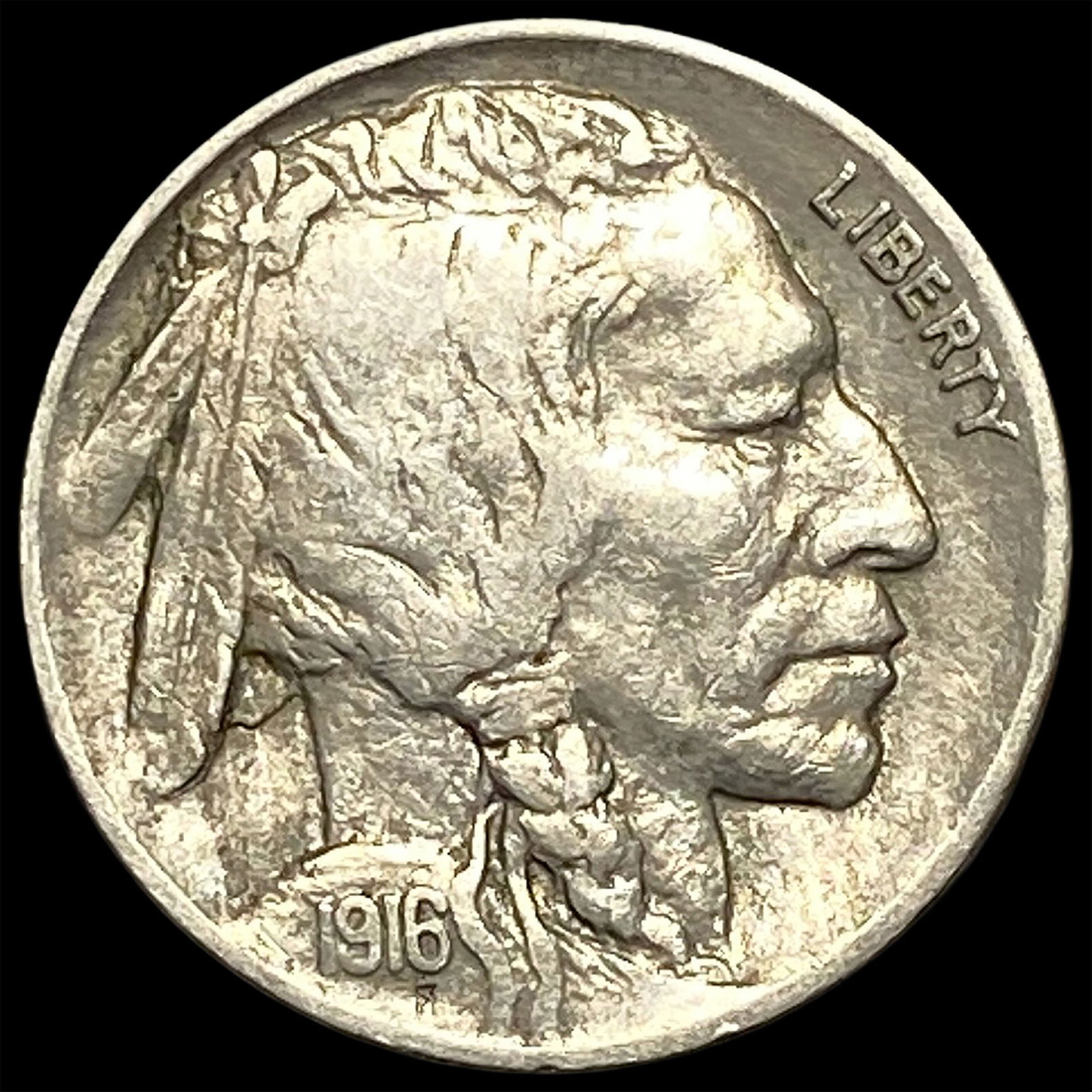 1916-D Buffalo Nickel NEARLY UNCIRCULATED: 1916-D Buffalo Nickel NEARLY UNCIRCULATED
