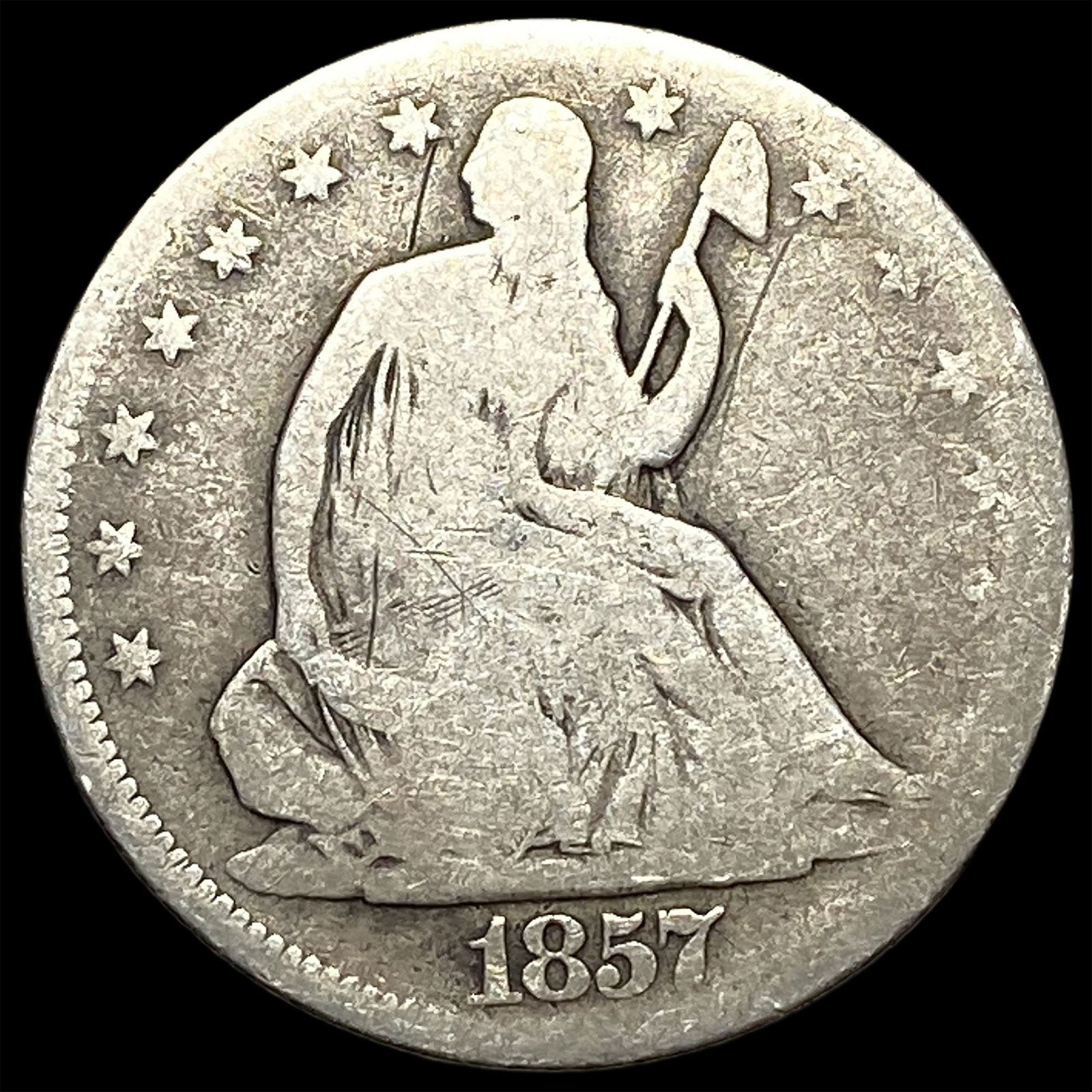1857 Seated Liberty Half Dollar HIGH GRADE (1 of 2)