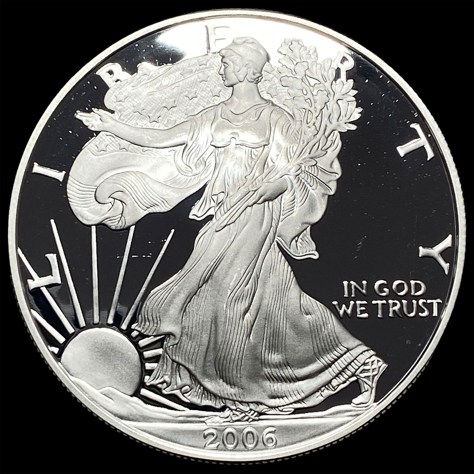 2006-W Silver American Eagle Proof $1 GEM PROOF (1 of 2)