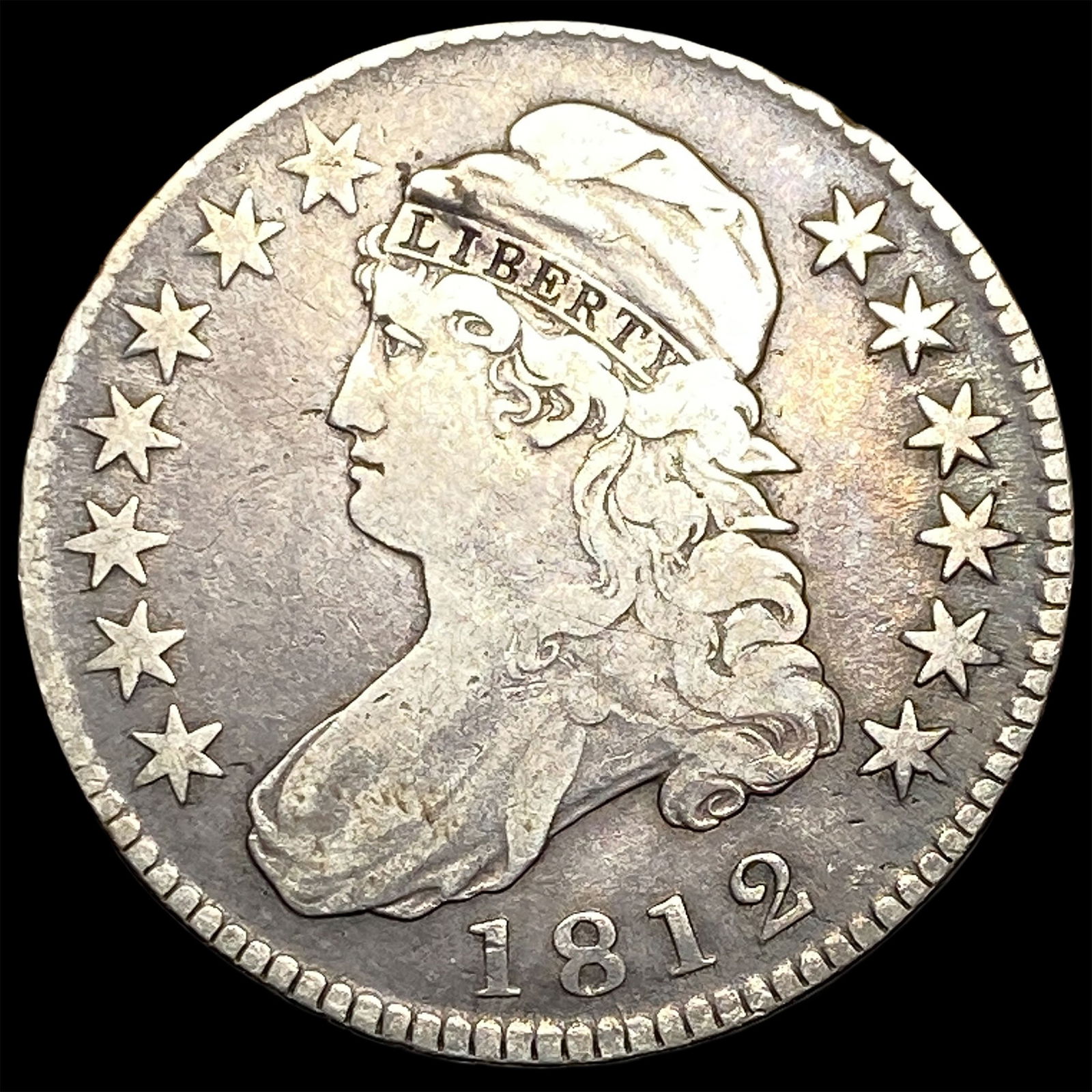 1812 Capped Bust Half Dollar LIGHTLY CIRCULATED: 1812 Capped Bust Half Dollar LIGHTLY CIRCULATED