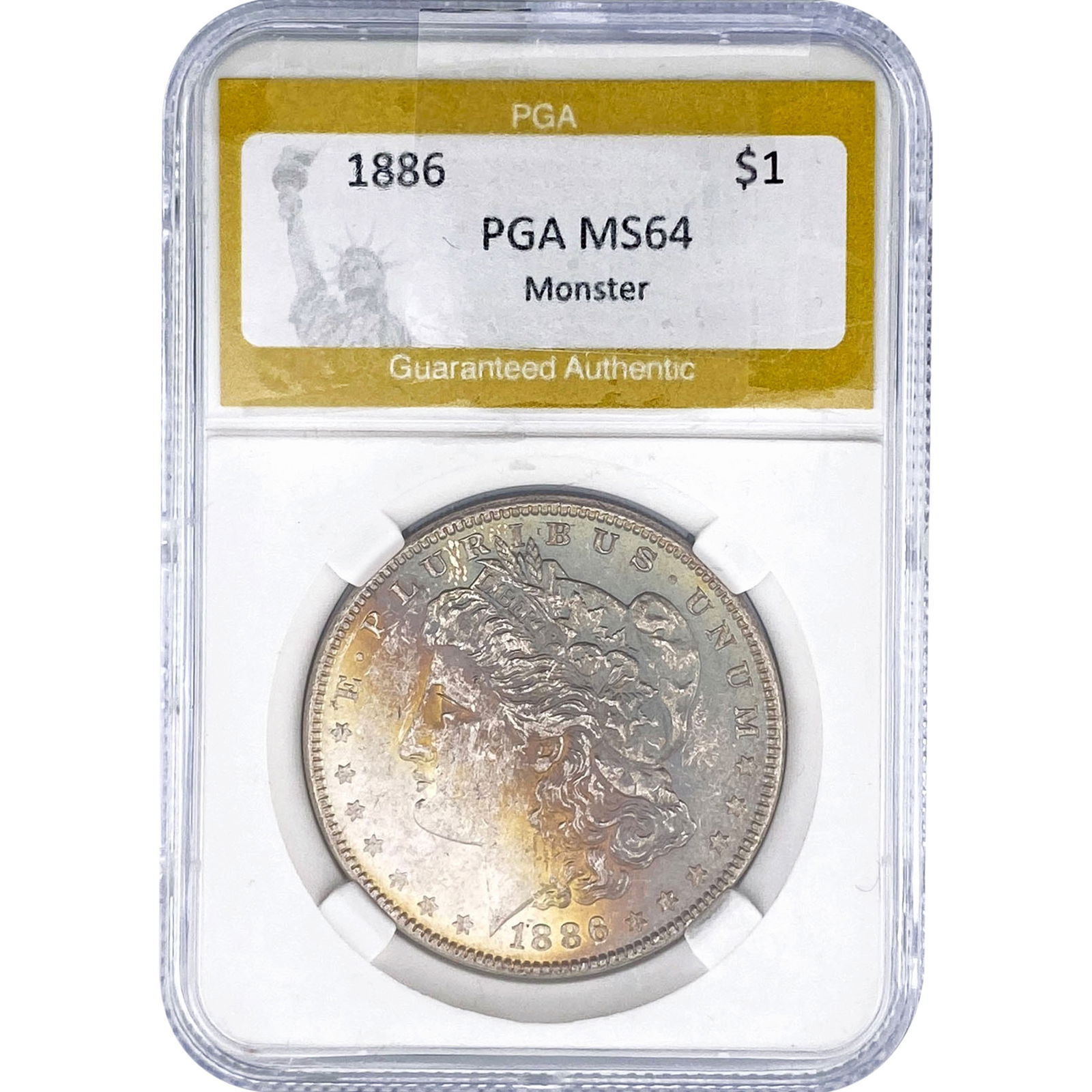 1886 Morgan Silver Dollar PGA MS64 Monster: 1886 Morgan Silver Dollar PGA MS64 Monster