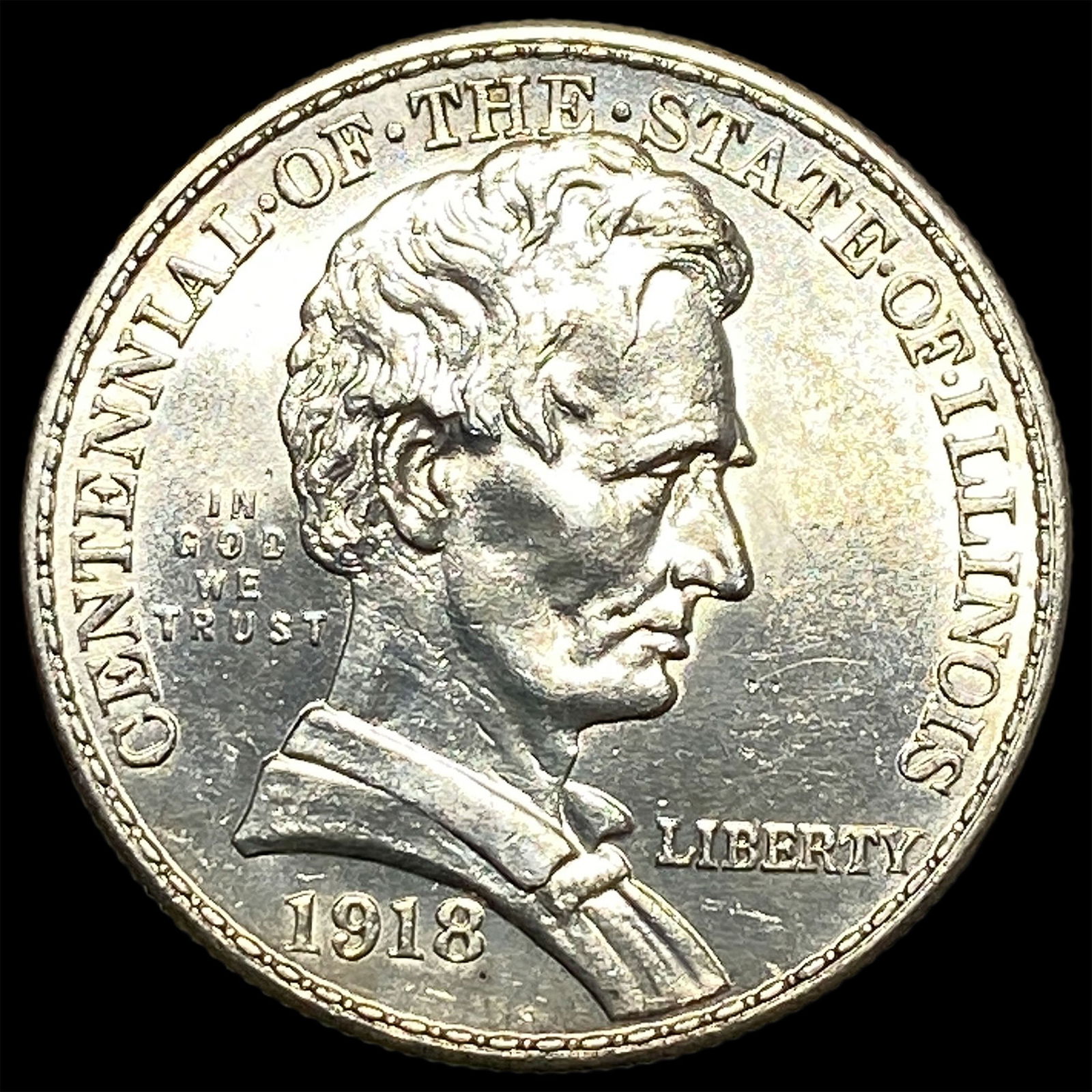 1918 Silver Half Dollar Illinois Centennial UNCIRCULATED (1 of 2)