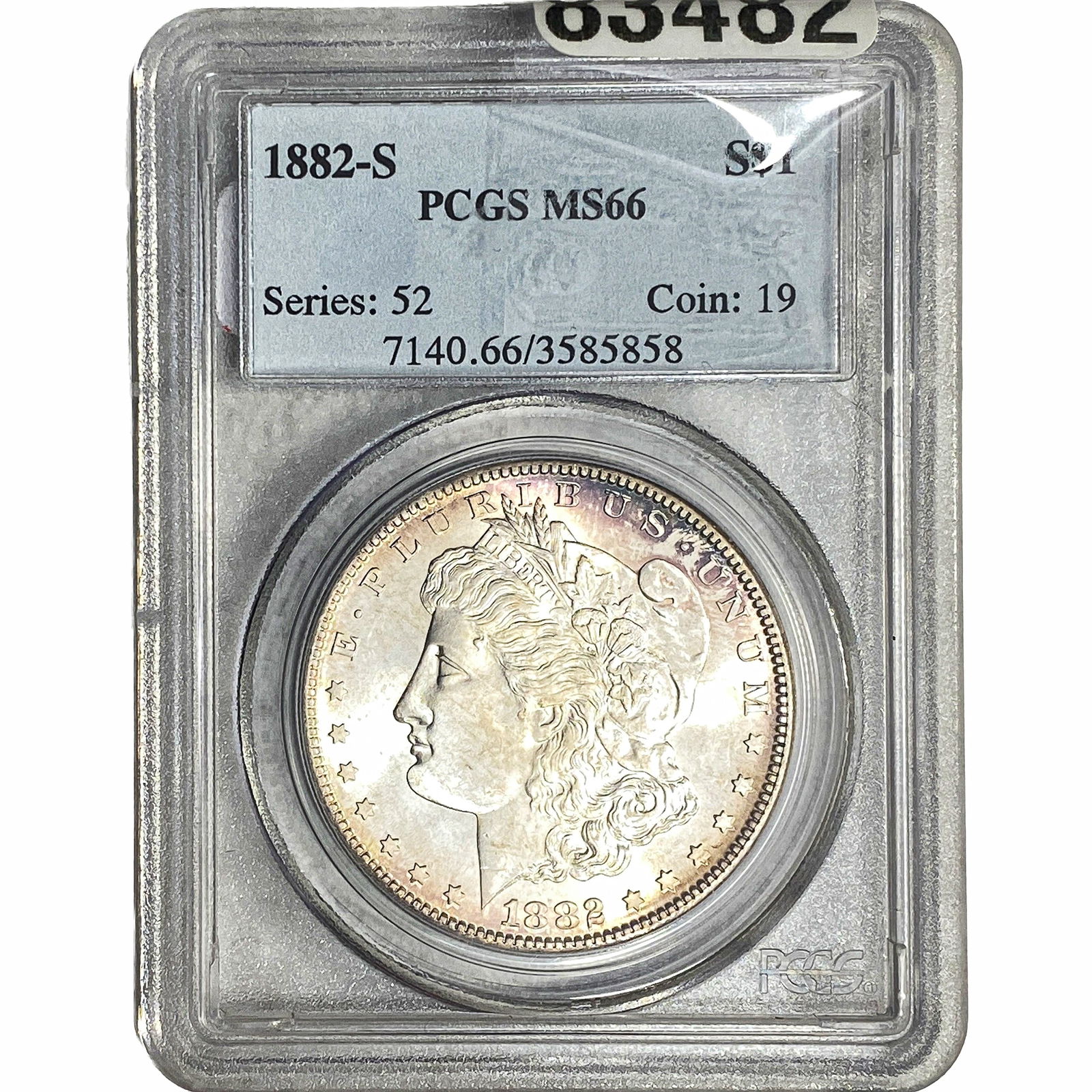 1882-S Morgan Silver Dollar PCGS MS66 (1 of 2)