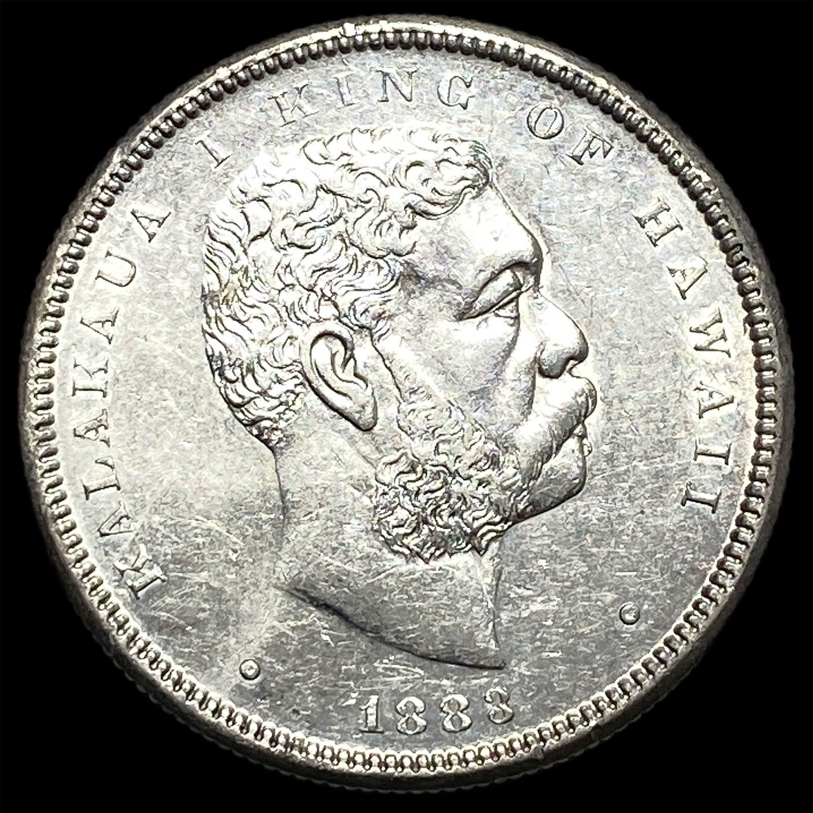 1883 Silver Hawaiian 1/2 Dollar CHOICE AU: 1883 Silver Hawaiian 1/2 Dollar CHOICE AU