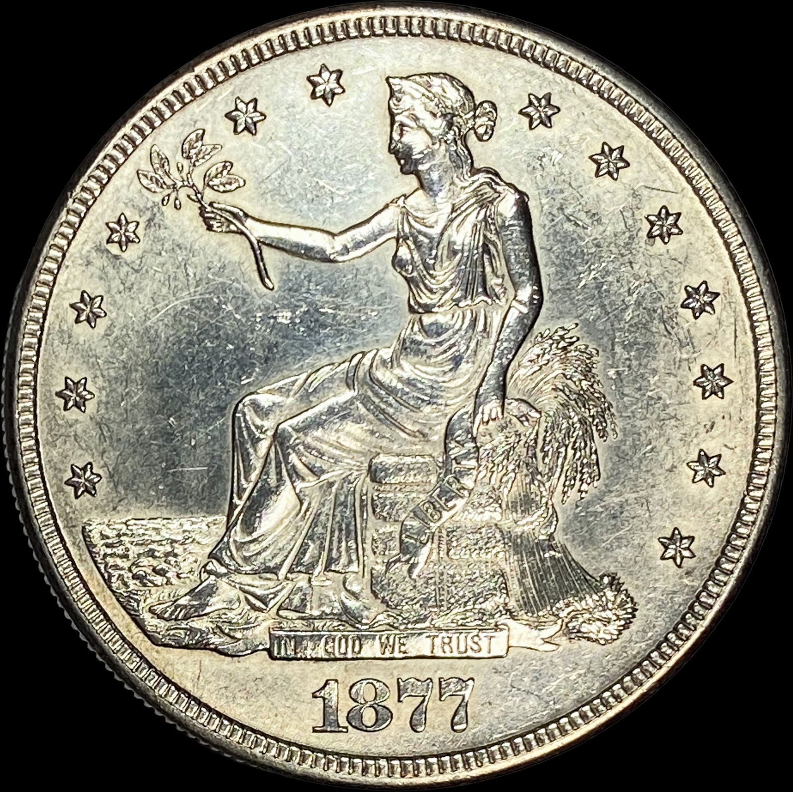 1877-S Silver Trade Dollar UNCIRCULATED: 1877-S Silver Trade Dollar UNCIRCULATED