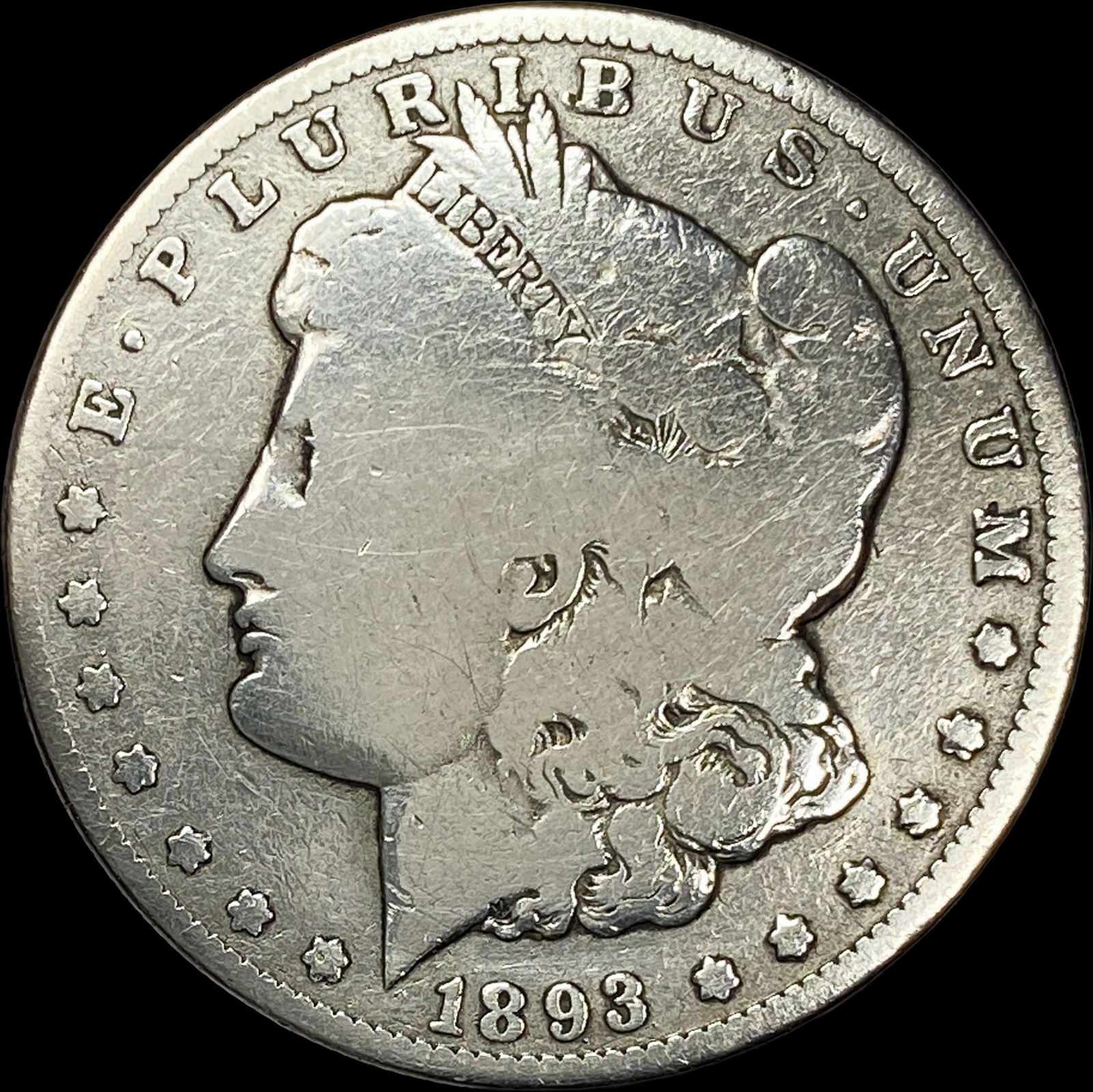 1893-O Silver Morgan Dollar NICELY CIRCULATED: 1893-O Silver Morgan Dollar NICELY CIRCULATED