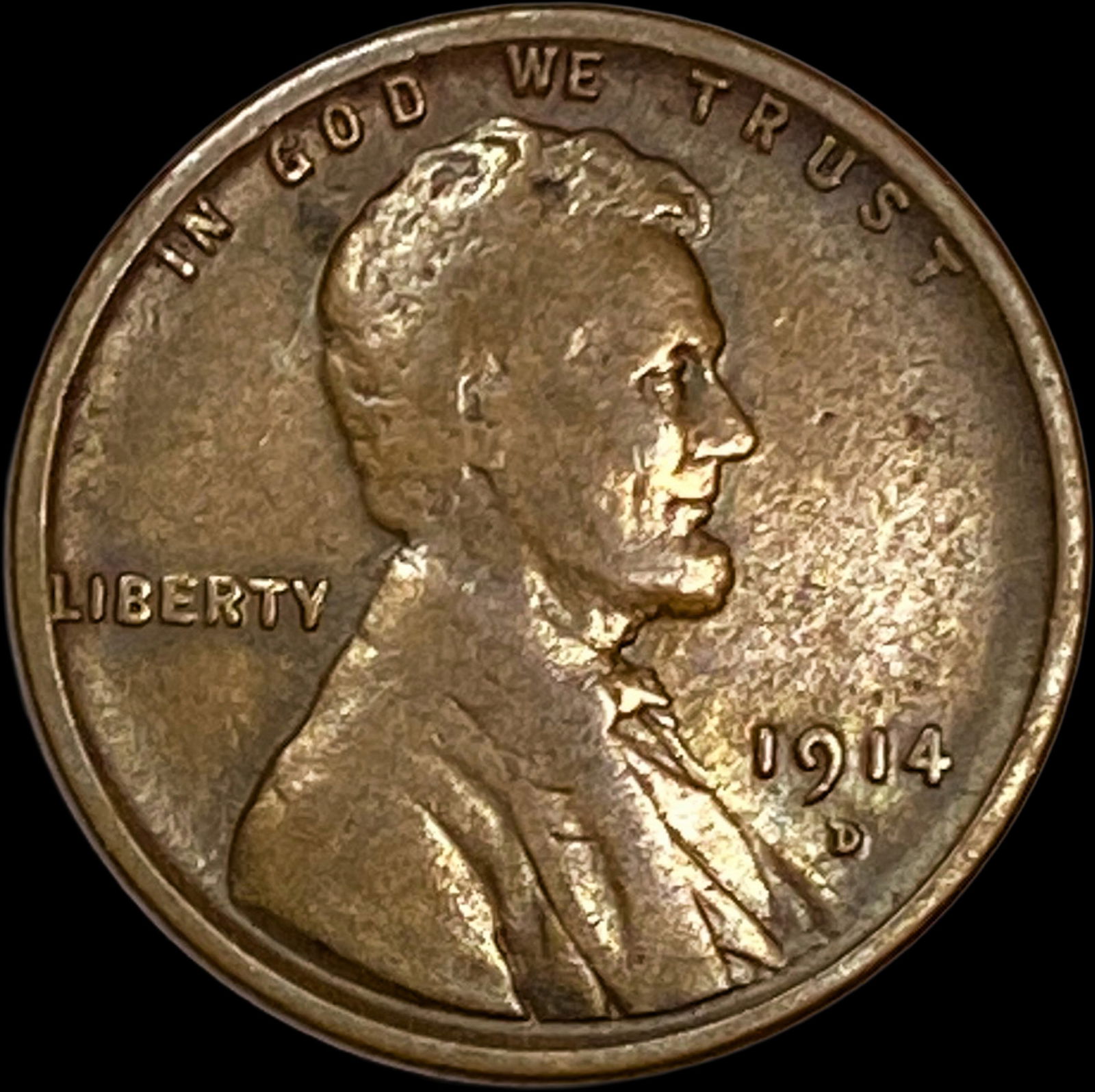 1914-D Lincoln Wheat Cent LIGHTLY CIRCULATED (1 of 2)