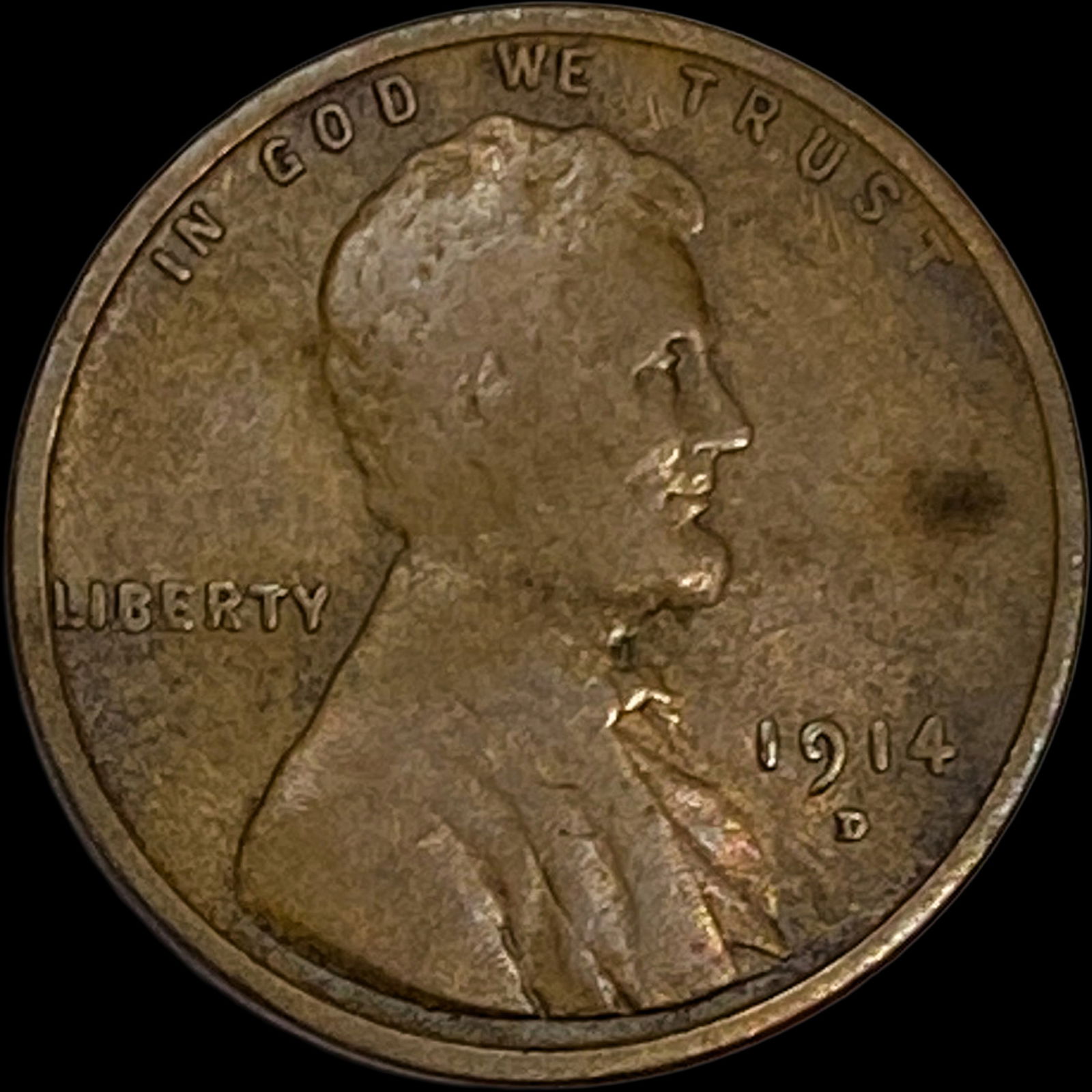 1914-D Lincoln Wheat Cent LIGHTLY CIRCULATED (1 of 2)