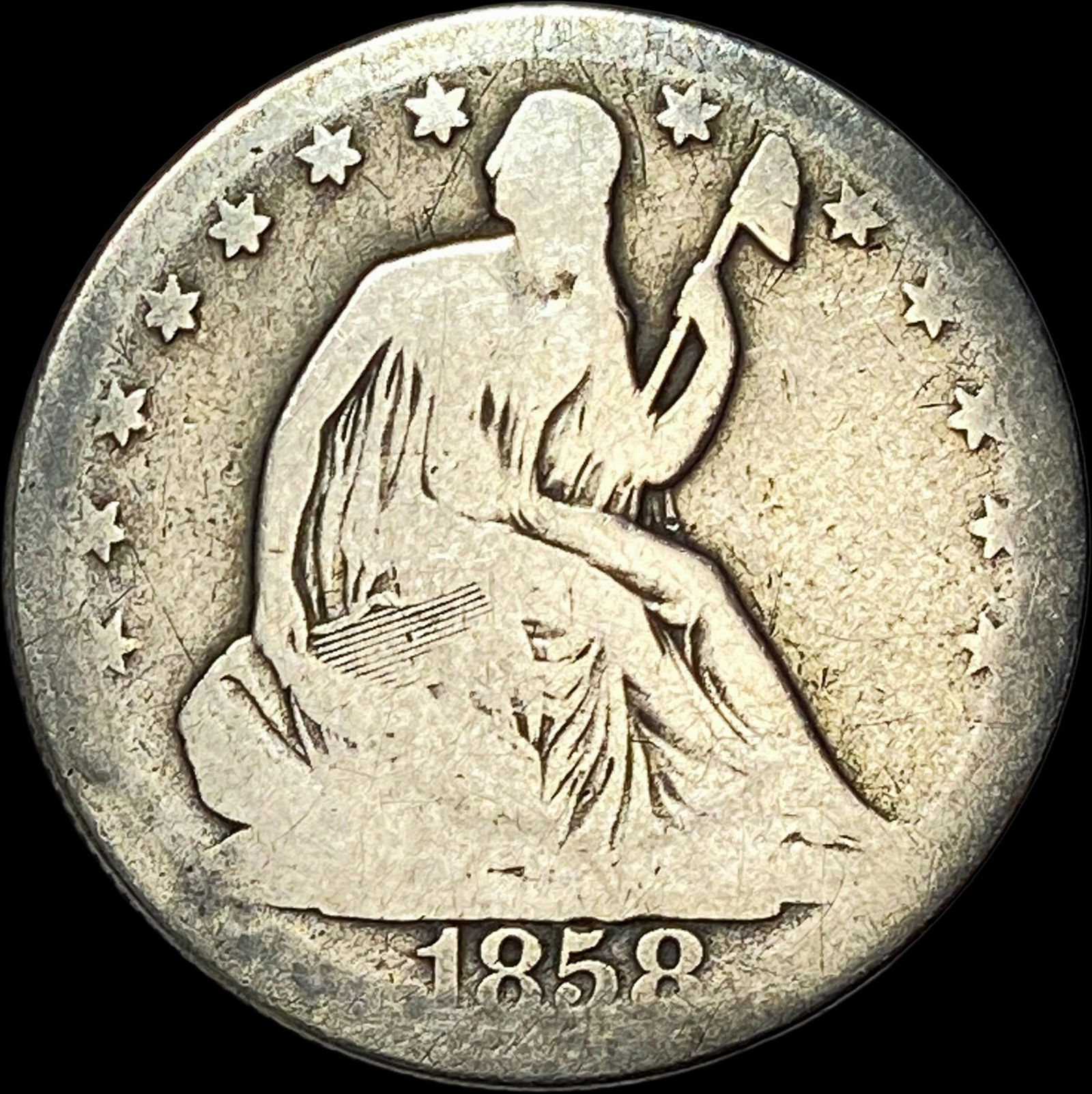 1858-O Silver Half Dollar HIGH GRADE (1 of 2)