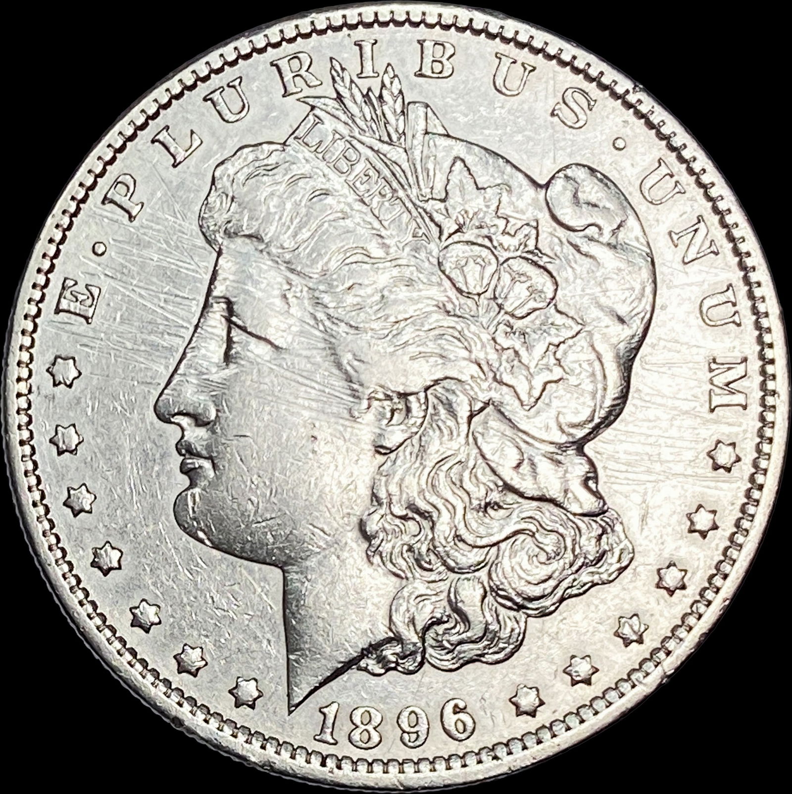 1896-S Silver Morgan Dollar CLOSELY UNCIRCULATED: 1896-S Silver Morgan Dollar CLOSELY UNCIRCULATED