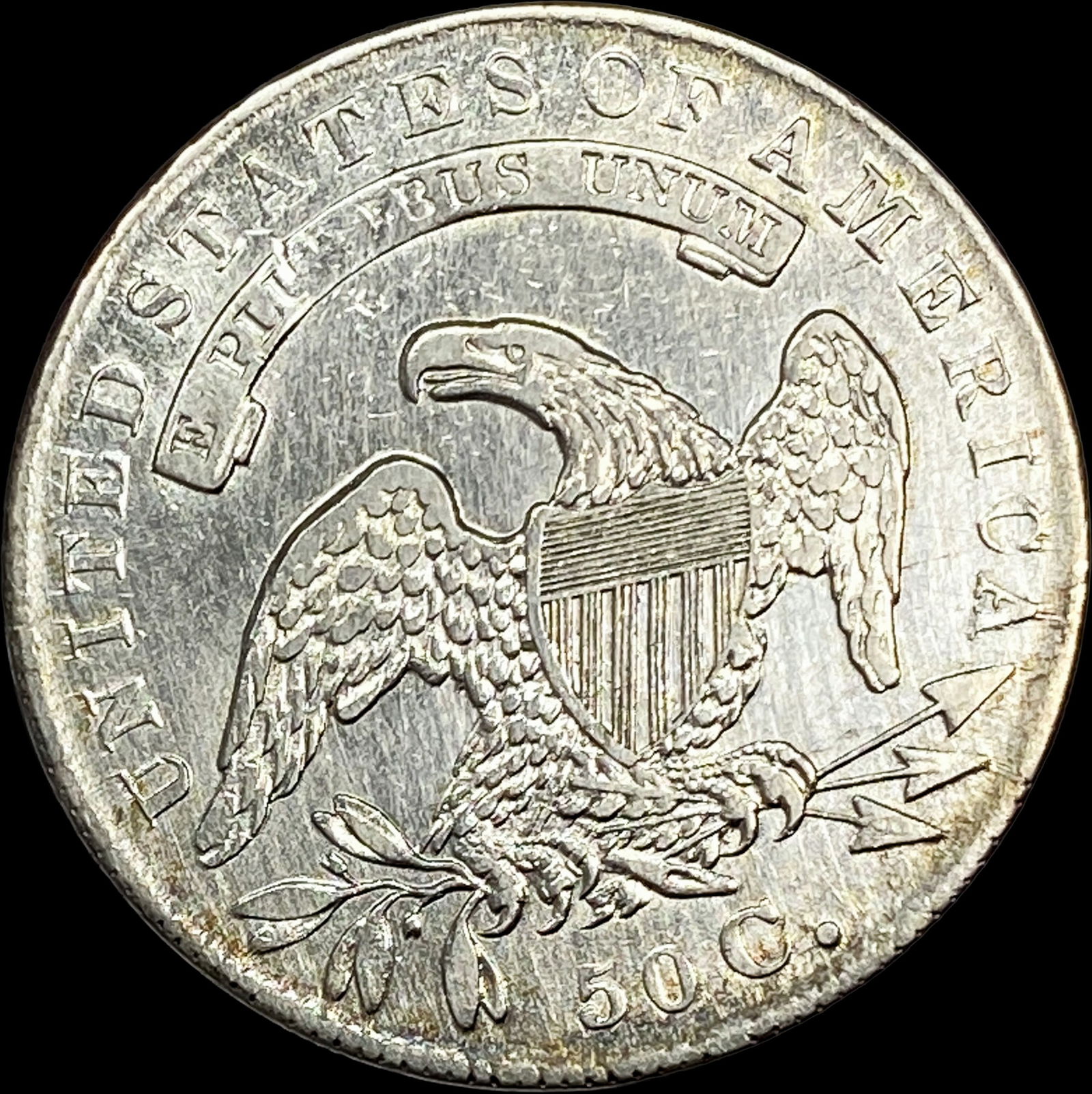 1835 Capped Bust Half Dollar CLOSELY UNCIRCULATED - 2