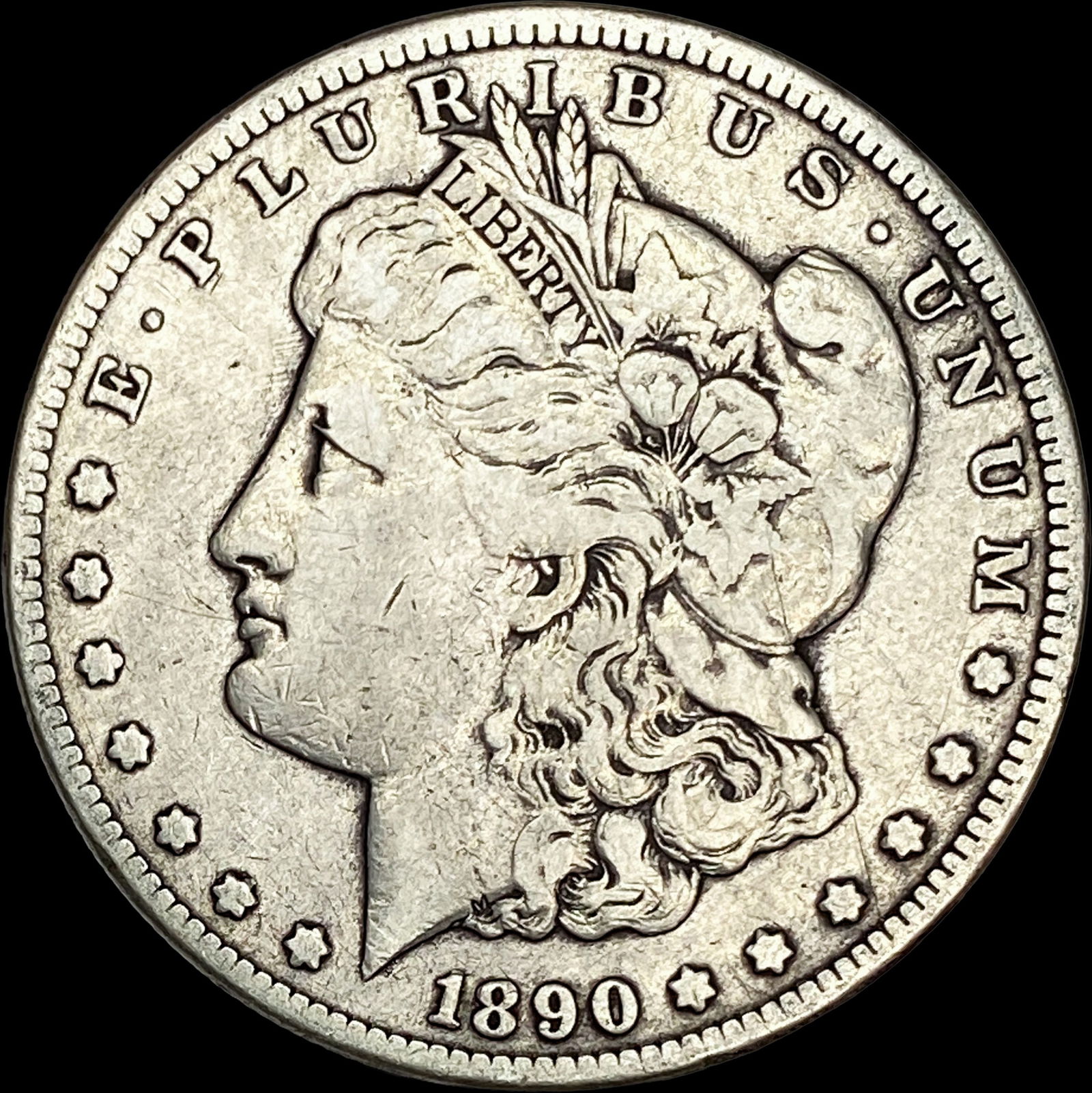1890-CC Silver Morgan Dollar LIGHTLY CIRCULATED (1 of 2)
