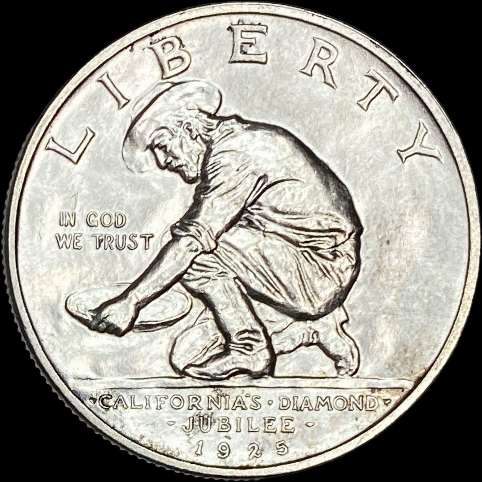 1925-S Silver California Diamond Jubilee Half Dollar UNCIRCULATED: 1925-S Silver California Diamond Jubilee Half Dollar UNCIRCULATED