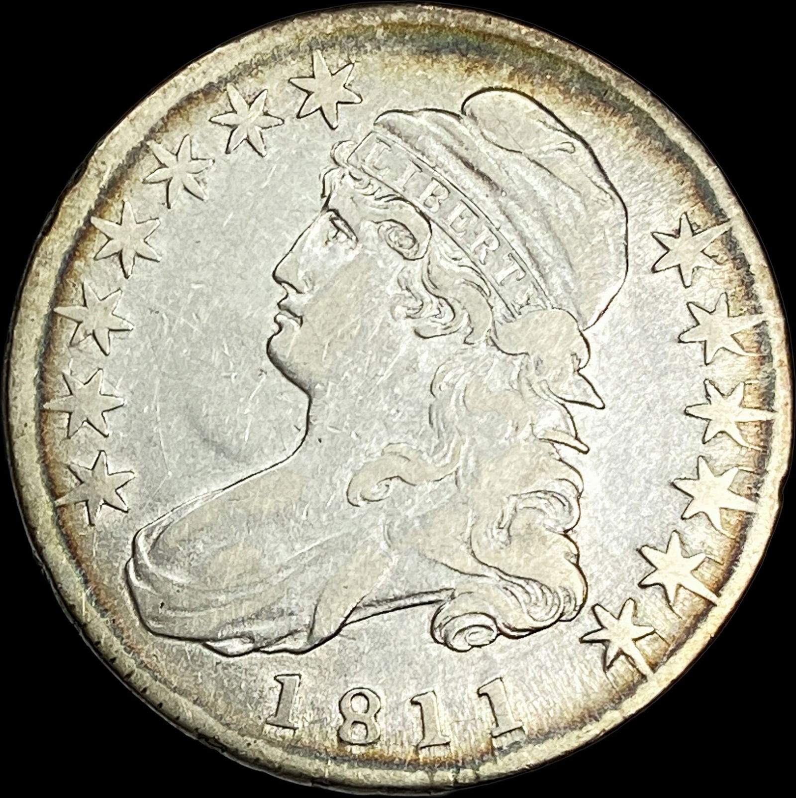 1811 Capped Bust Dime NEARLY UNCIRCULATED: 1811 Capped Bust Dime NEARLY UNCIRCULATED