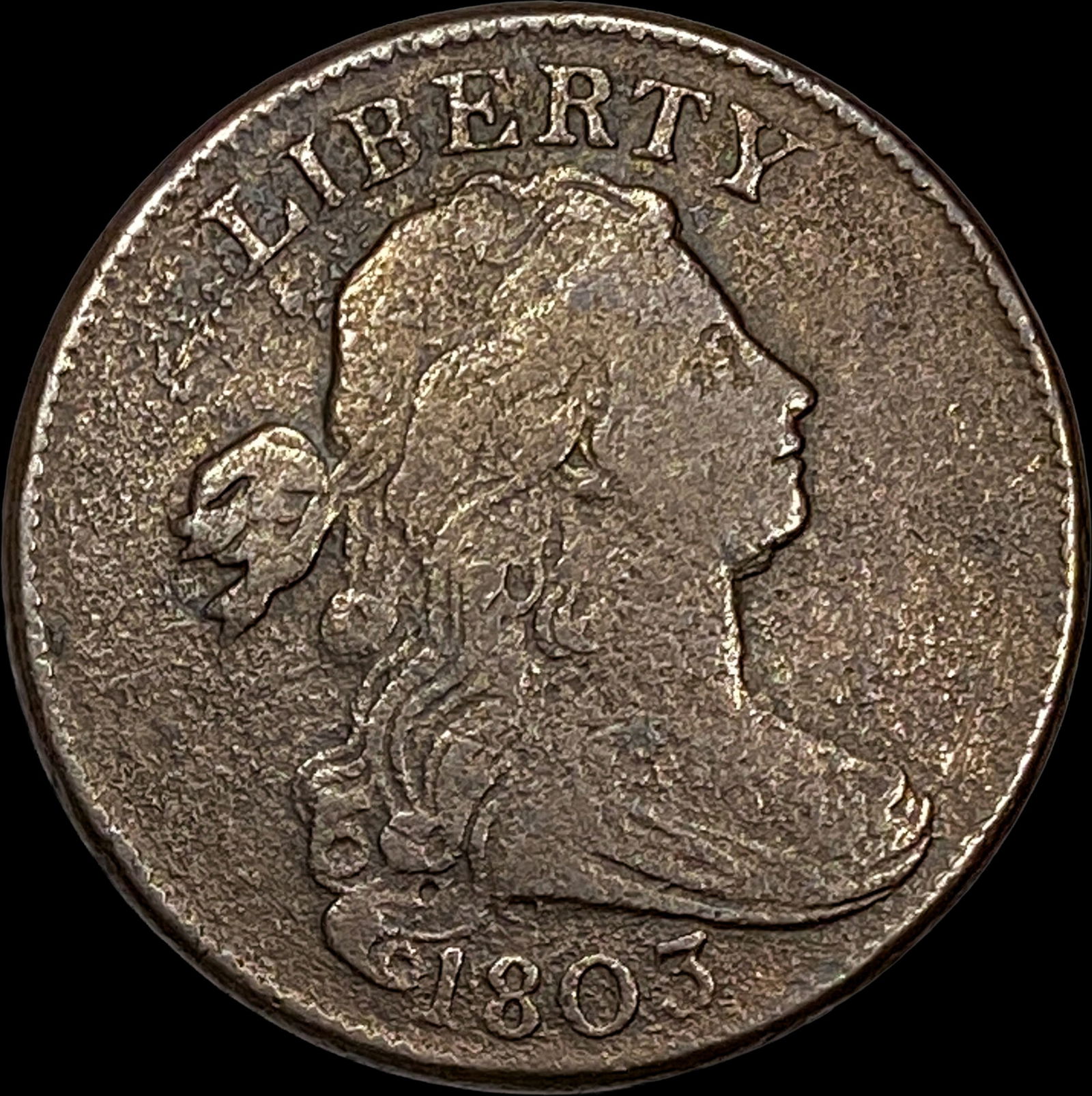 1803 Draped Bust Large Cent ABOUT UNCIRCULATED (1 of 2)