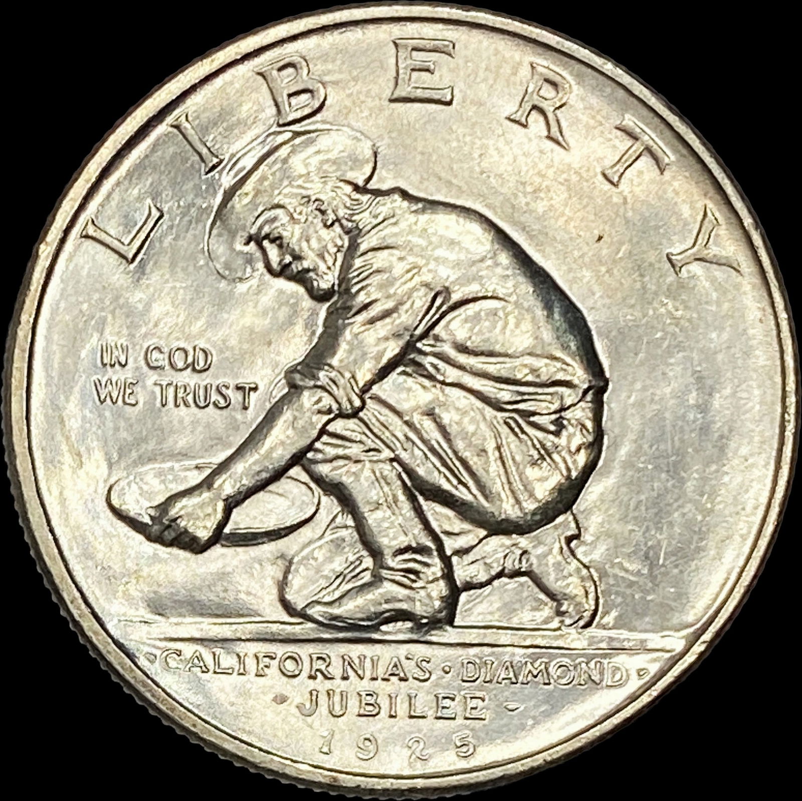 1925-S Silver California Diamond Jubilee Half Dollar UNCIRCULATED: 1925-S Silver California Diamond Jubilee Half Dollar UNCIRCULATED