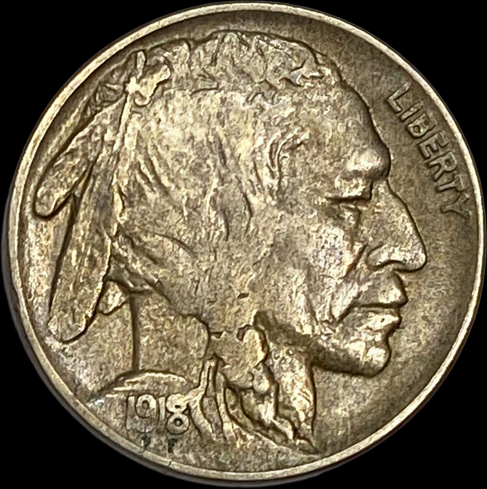 1918-D Buffalo Nickel CLOSELY UNCIRCULATED: 1918-D Buffalo Nickel CLOSELY UNCIRCULATED
