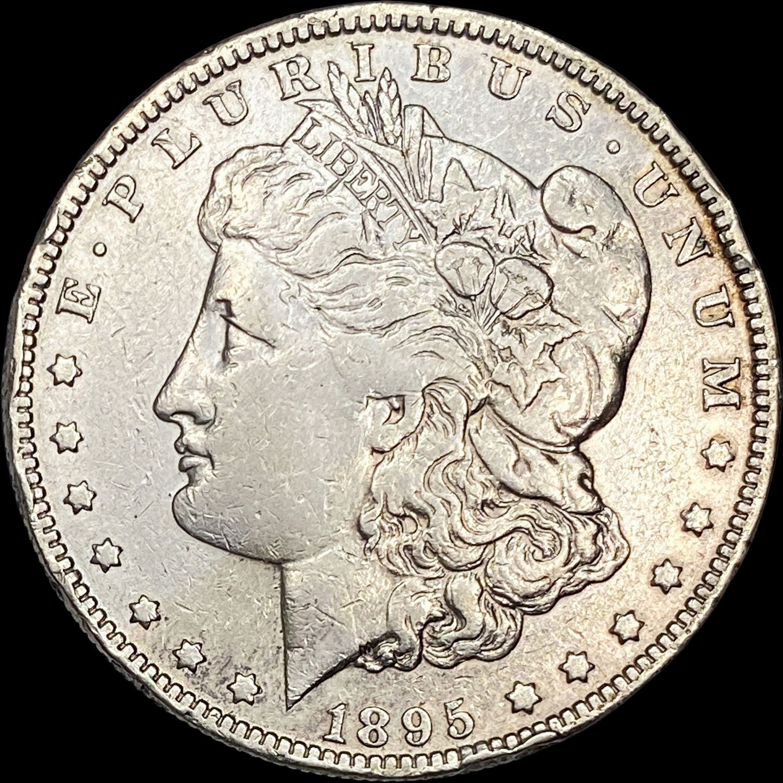 1895-S Silver Morgan Dollar NEARLY UNCIRCULATED (1 of 2)