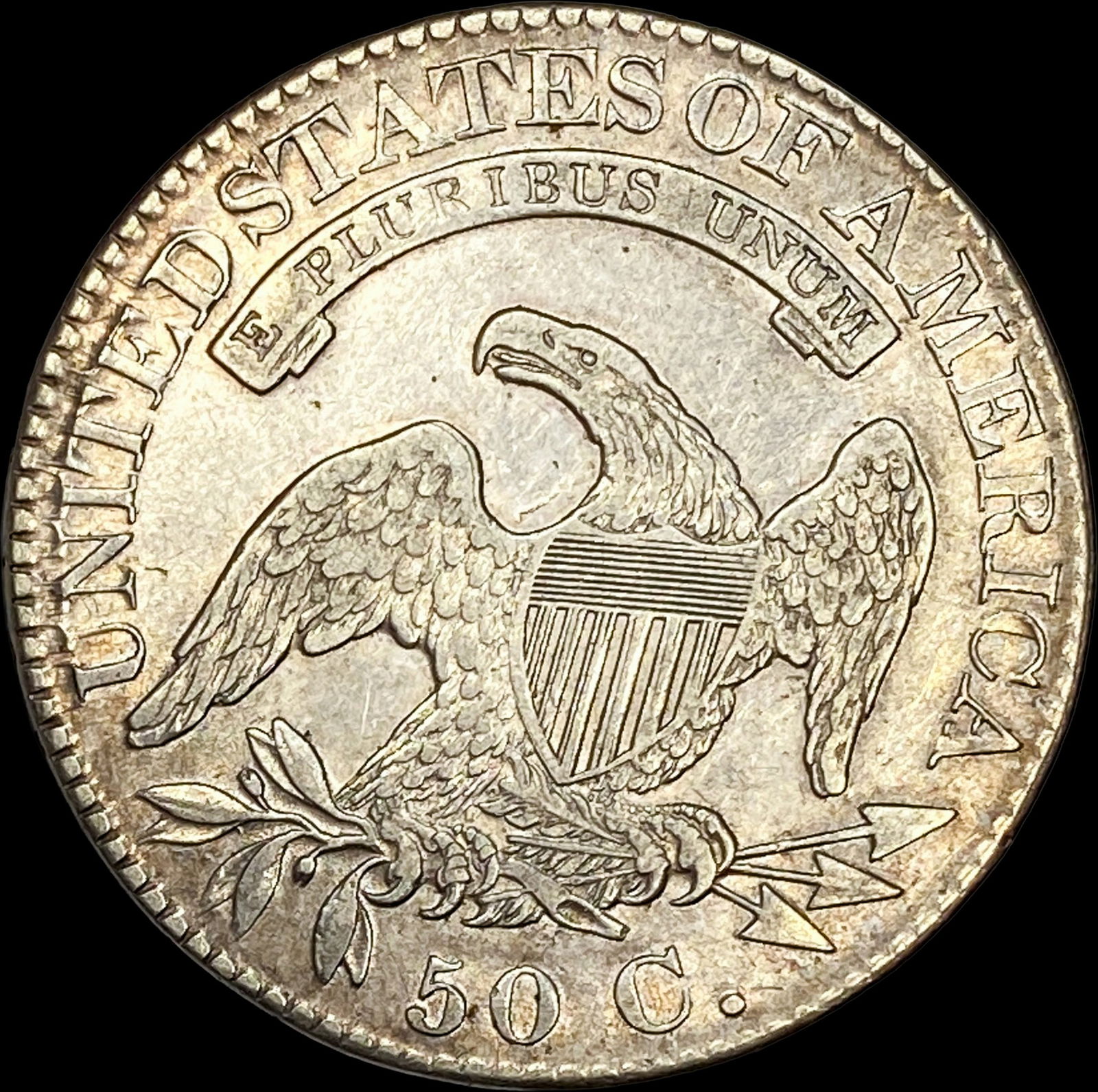 1824 Capped Bust Half Dollar CLOSELY UNCIRCULATED - 2