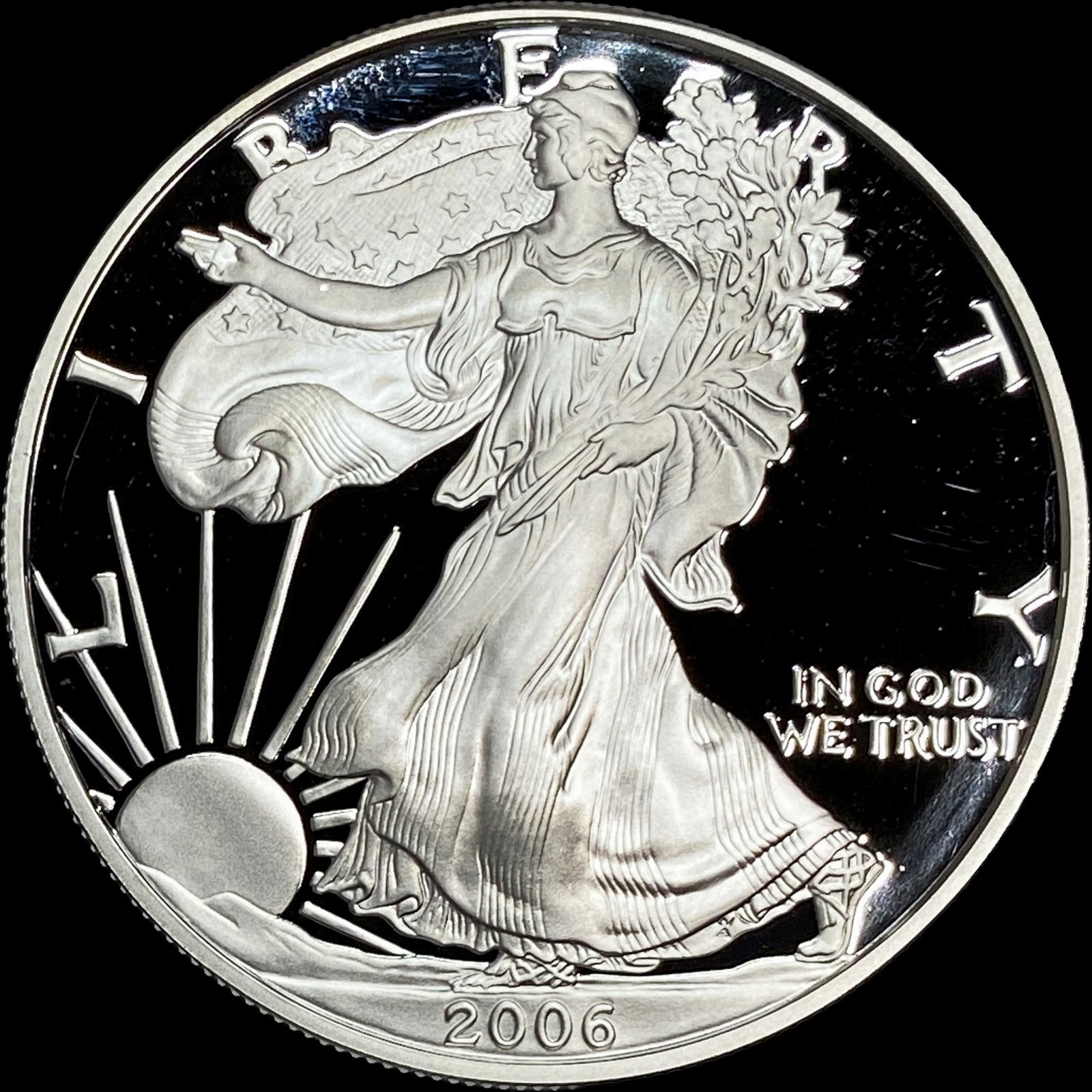 2006-W Silver American Eagle Proof $1 GEM PROOF (1 of 2)