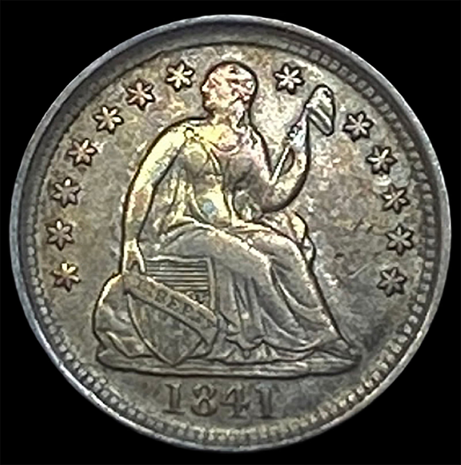 1841-O Silver Half Dime CLOSELY UNCIRCULATED: 1841-O Silver Half Dime CLOSELY UNCIRCULATED