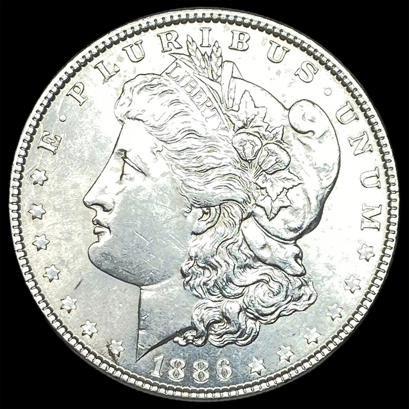 1886 Morgan Silver Dollar CLOSELY UNCIRCULATED: 1886 Morgan Silver Dollar CLOSELY UNCIRCULATED