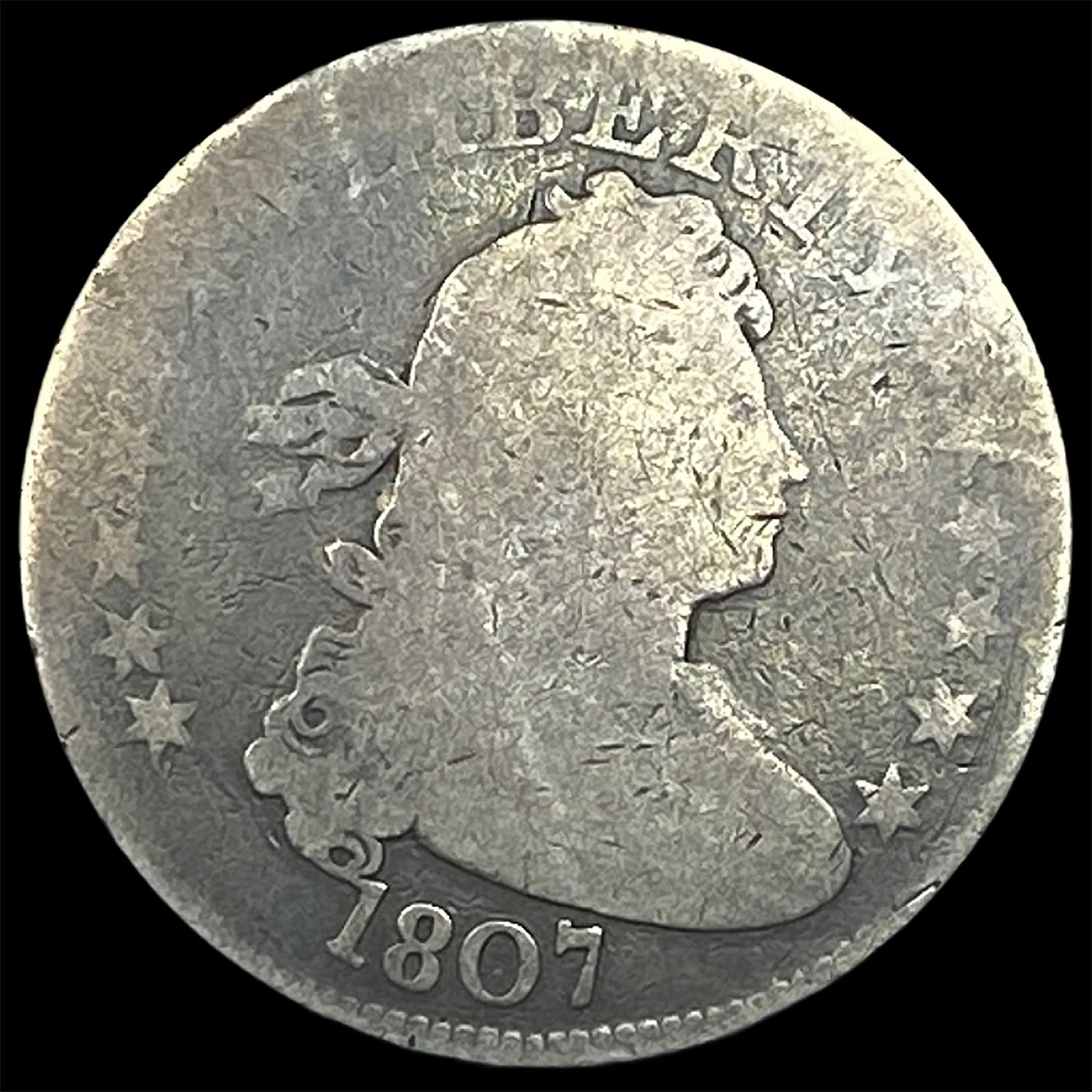 1807 Draped Bust Half Dollar NICELY CIRCULATED (1 of 2)