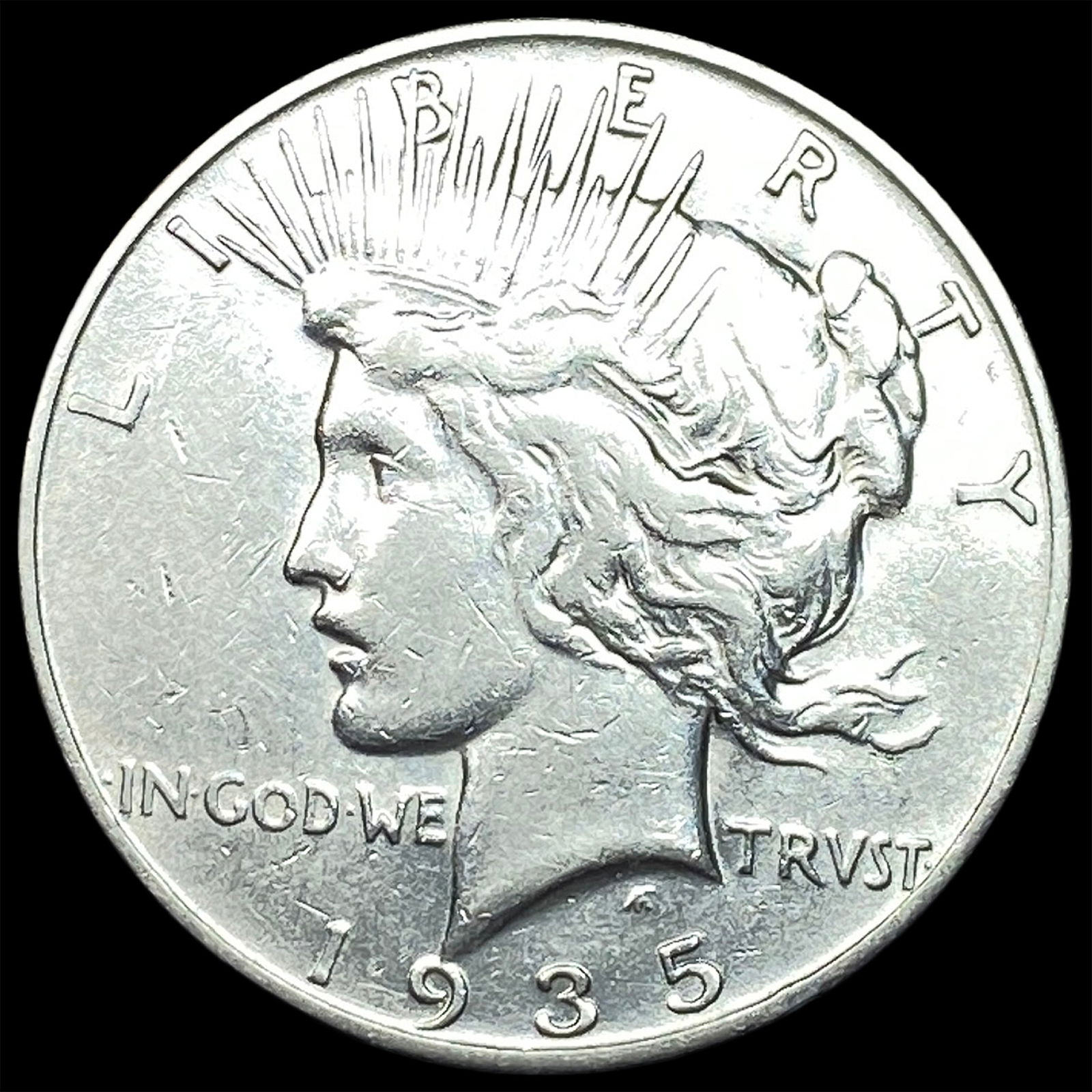 1935 Silver Peace Dollar CLOSELY UNCIRCULATED: 1935 Silver Peace Dollar CLOSELY UNCIRCULATED
