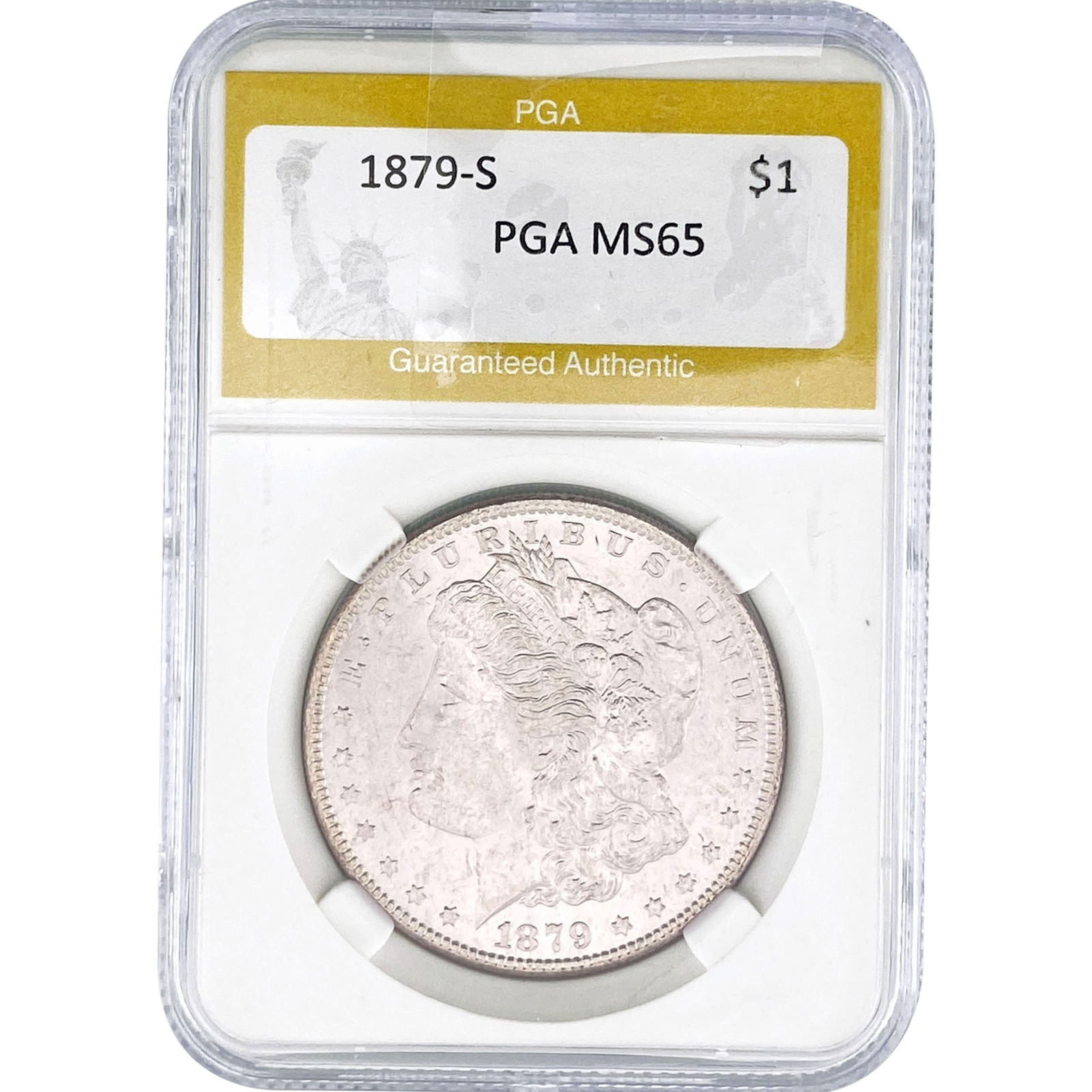 1879-S Morgan Silver Dollar PGA MS65 (1 of 2)