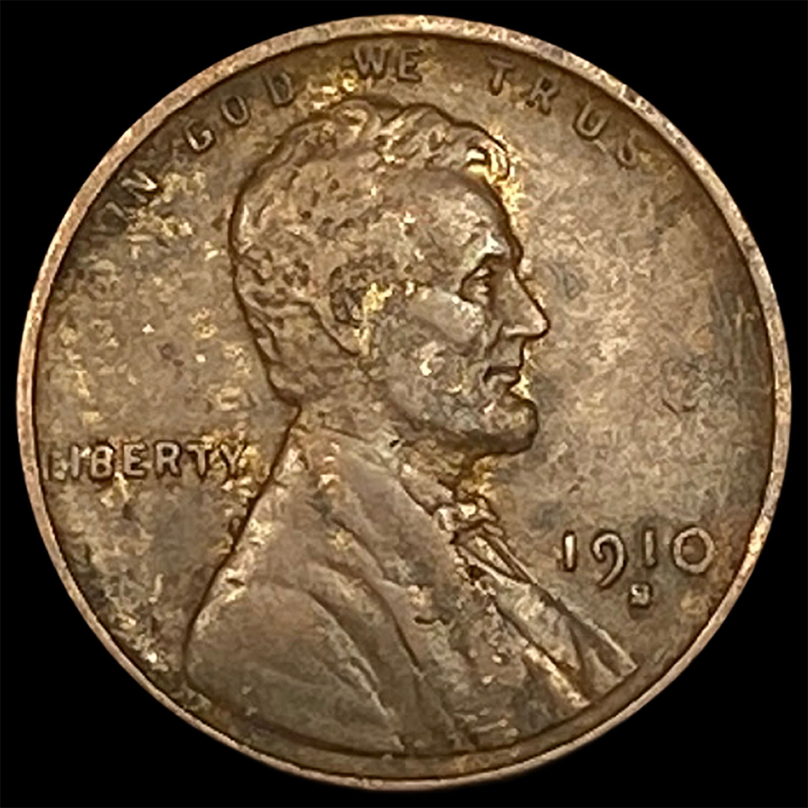1910-S Lincoln Wheat Cent NEARLY UNCIRCULATED: 1910-S Lincoln Wheat Cent NEARLY UNCIRCULATED