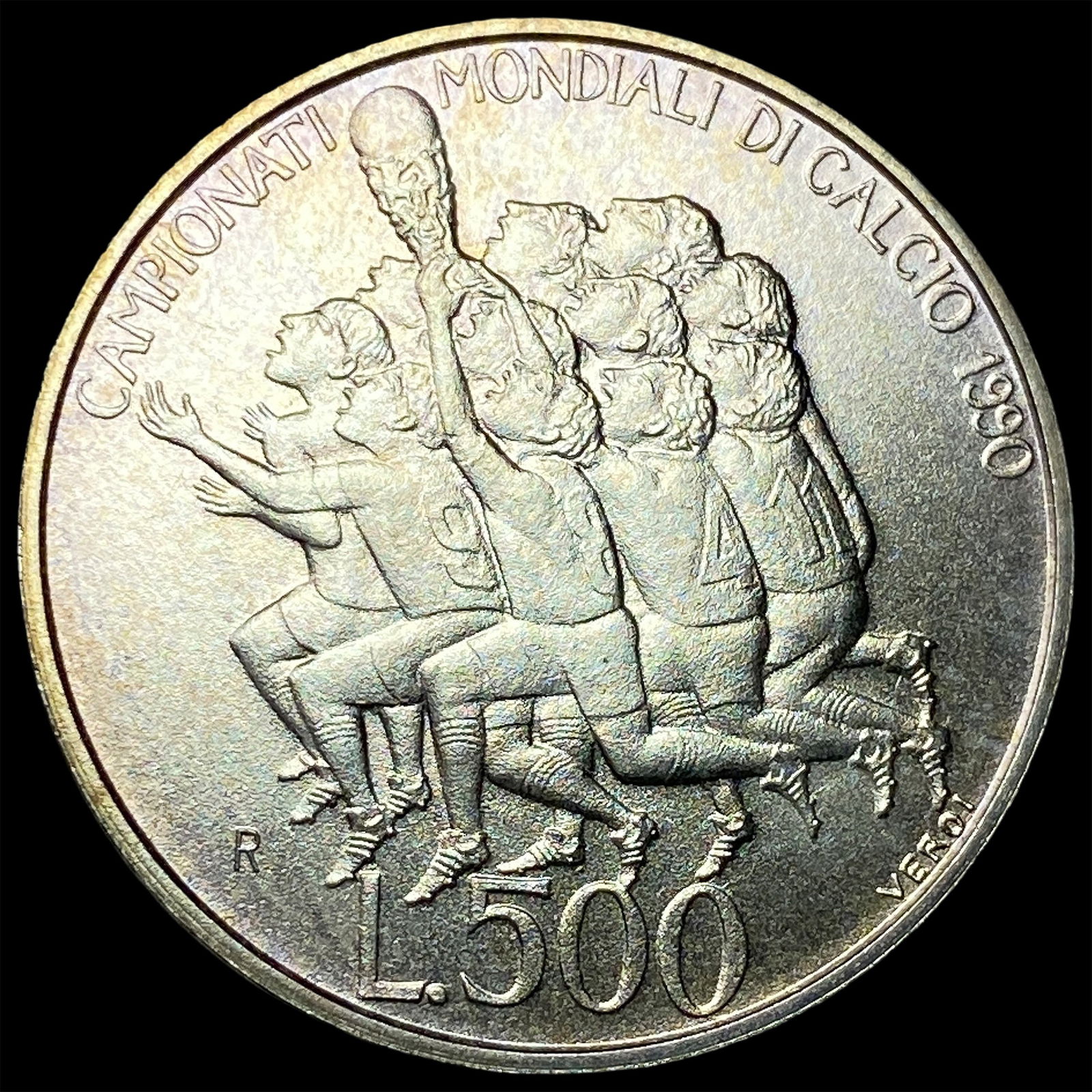 1990 San Marino Silver 500 Lire UNCIRCULATED: 1990 San Marino Silver 500 Lire UNCIRCULATED