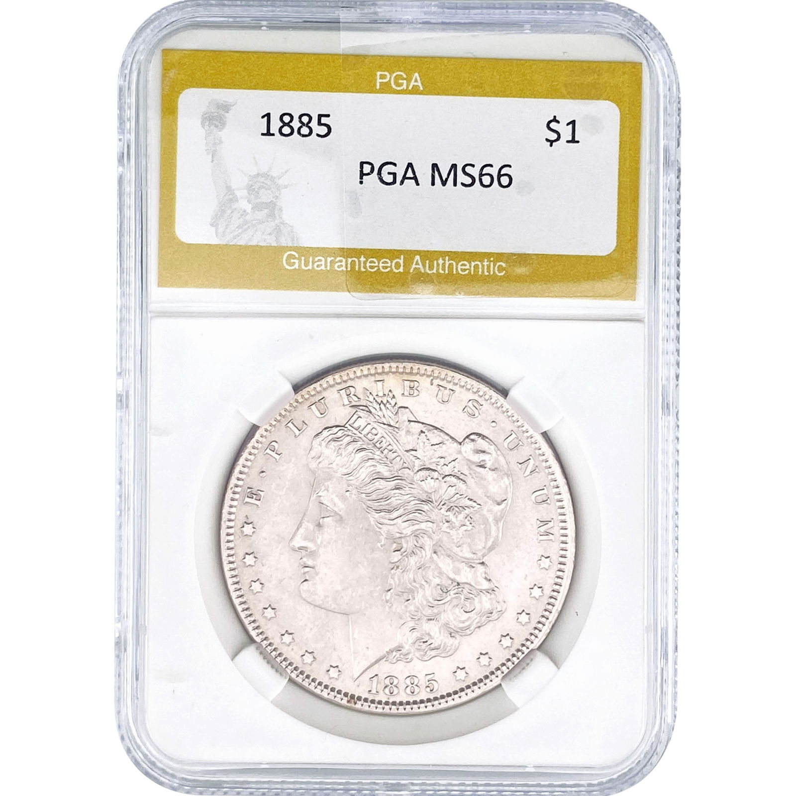 1885 Morgan Silver Dollar PGA MS66: 1885 Morgan Silver Dollar PGA MS66