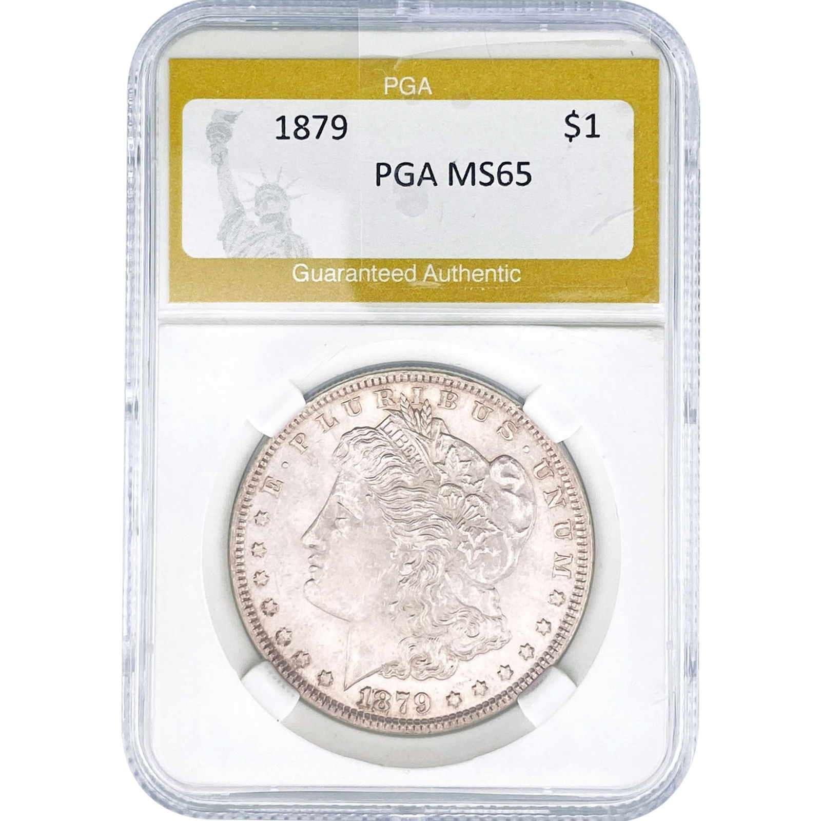 1879 Morgan Silver Dollar PGA MS65: 1879 Morgan Silver Dollar PGA MS65