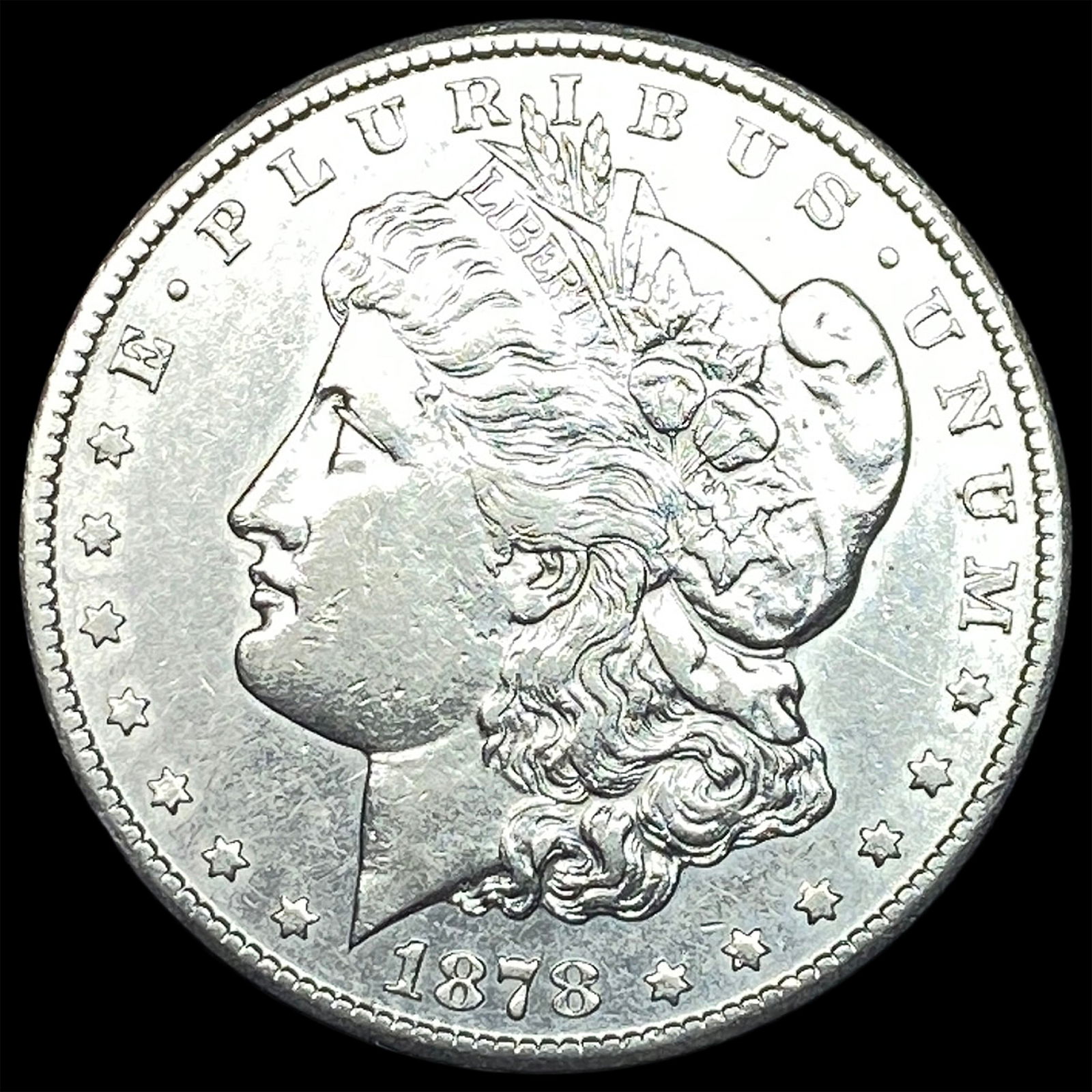 1878-CC Silver Morgan Dollar CLOSELY UNCIRCULATED: 1878-CC Silver Morgan Dollar CLOSELY UNCIRCULATED