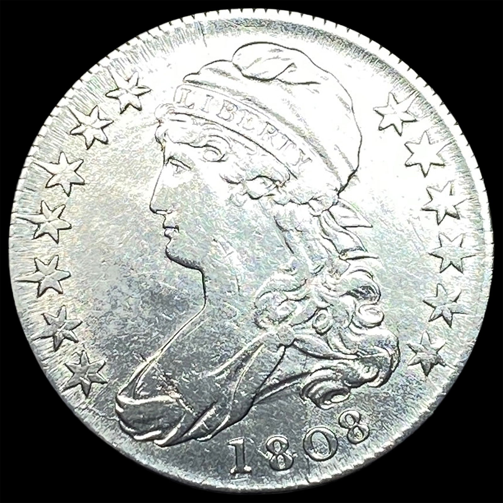 1808 Capped Bust Half Dollar NEARLY UNCIRCULATED (1 of 2)