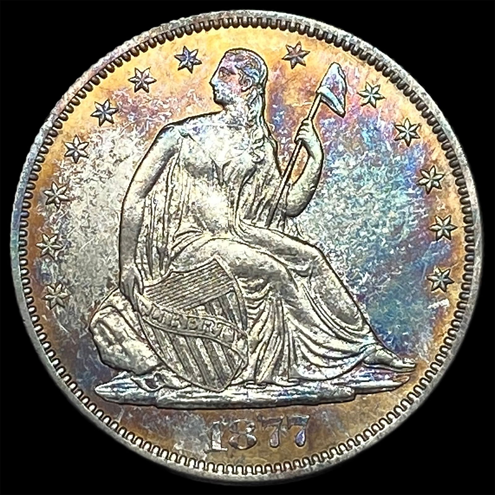 1877-S Silver Half Dollar CLOSELY UNCIRCULATED (1 of 2)