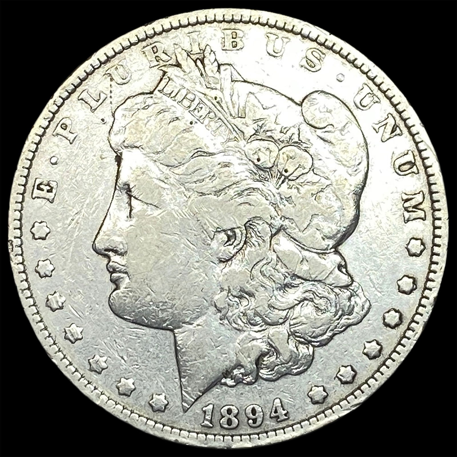 1894-S Silver Morgan Dollar LIGHTLY CIRCULATED: 1894-S Silver Morgan Dollar LIGHTLY CIRCULATED