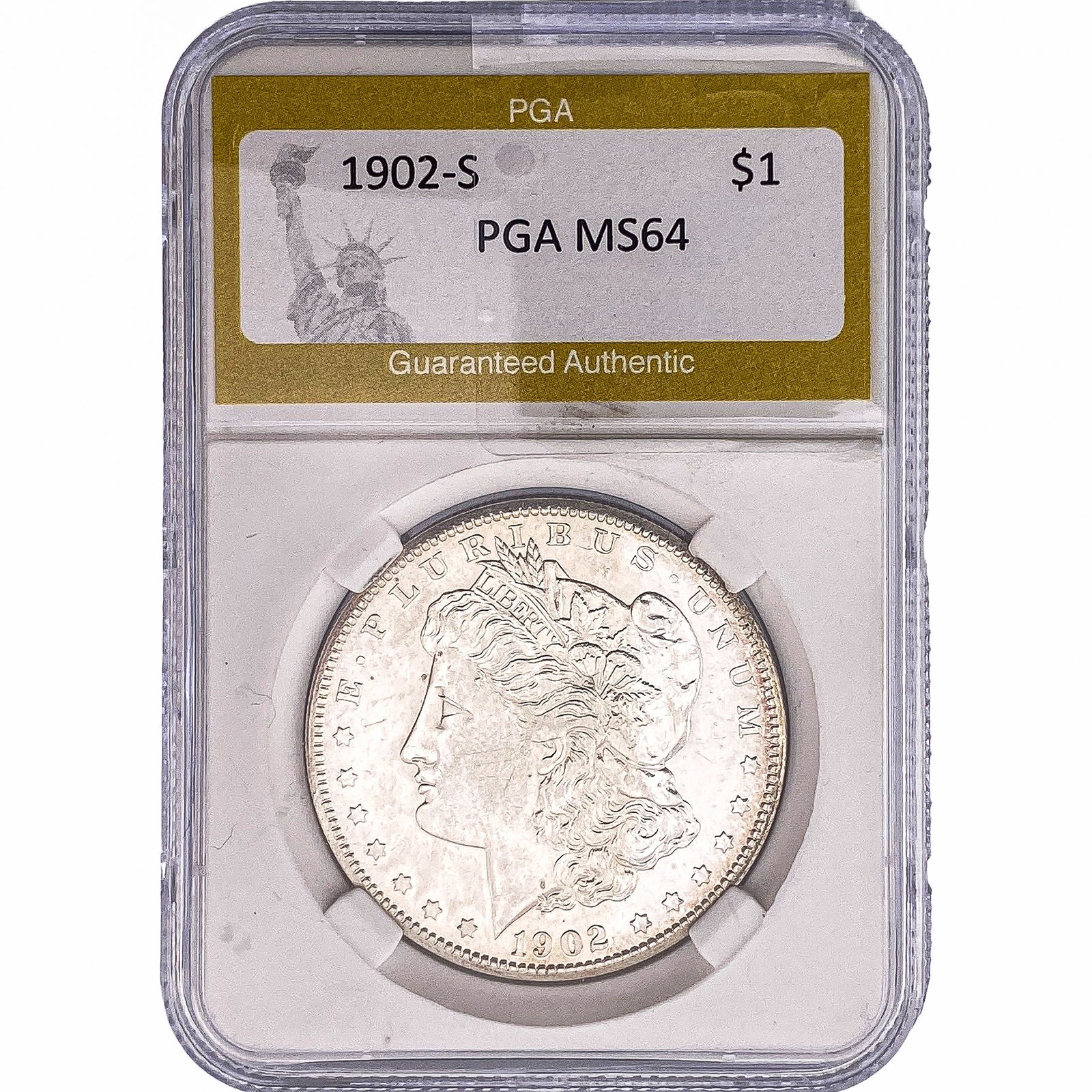 1902-S Morgan Silver Dollar PGA MS64 (1 of 2)