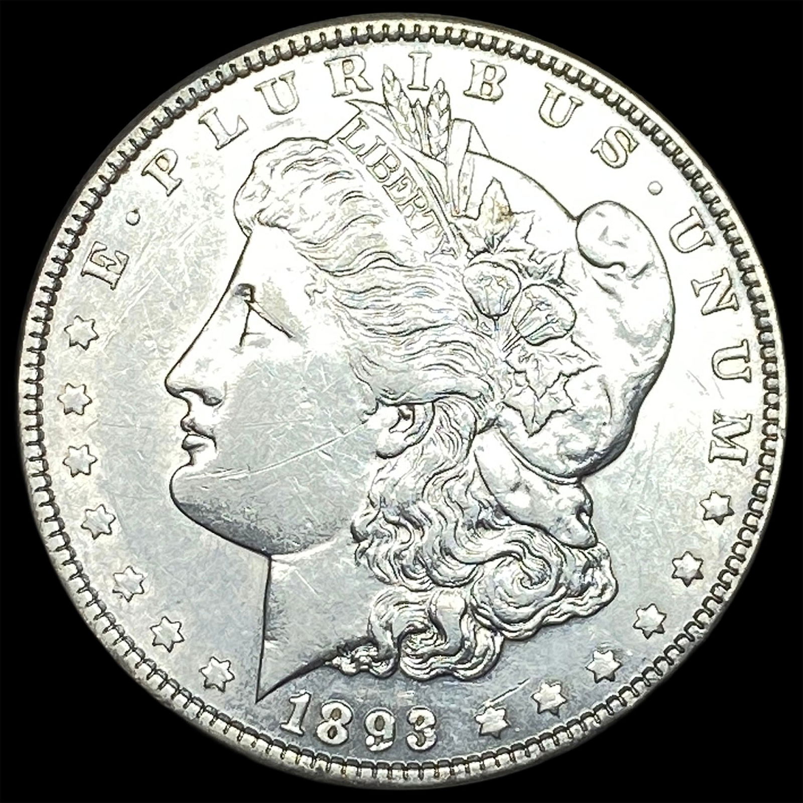 1893 Silver Morgan Dollar CLOSELY UNCIRCULATED: 1893 Silver Morgan Dollar CLOSELY UNCIRCULATED