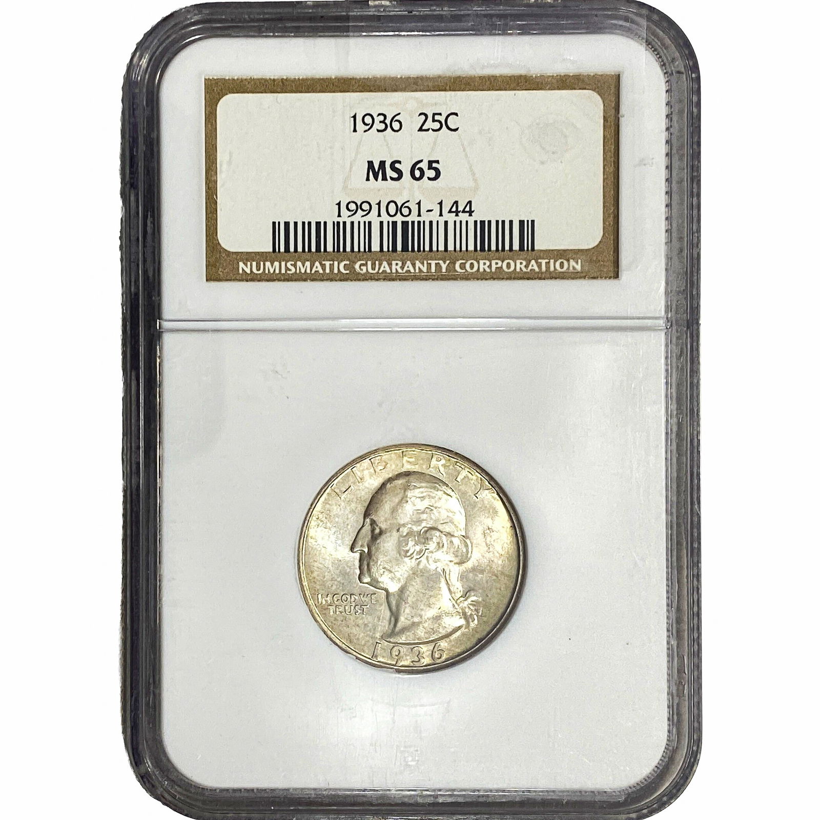 1936 Washington Silver Quarter NGC MS65 (1 of 2)