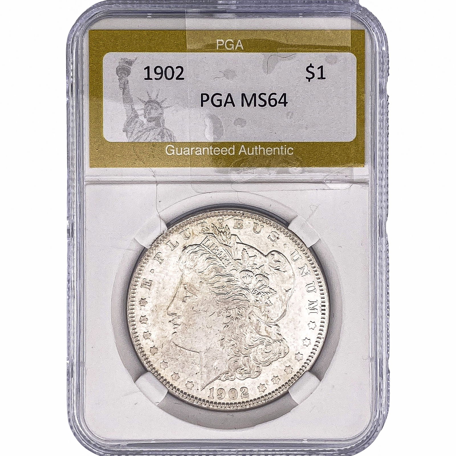 1902 Morgan Silver Dollar PGA MS64: 1902 Morgan Silver Dollar PGA MS64