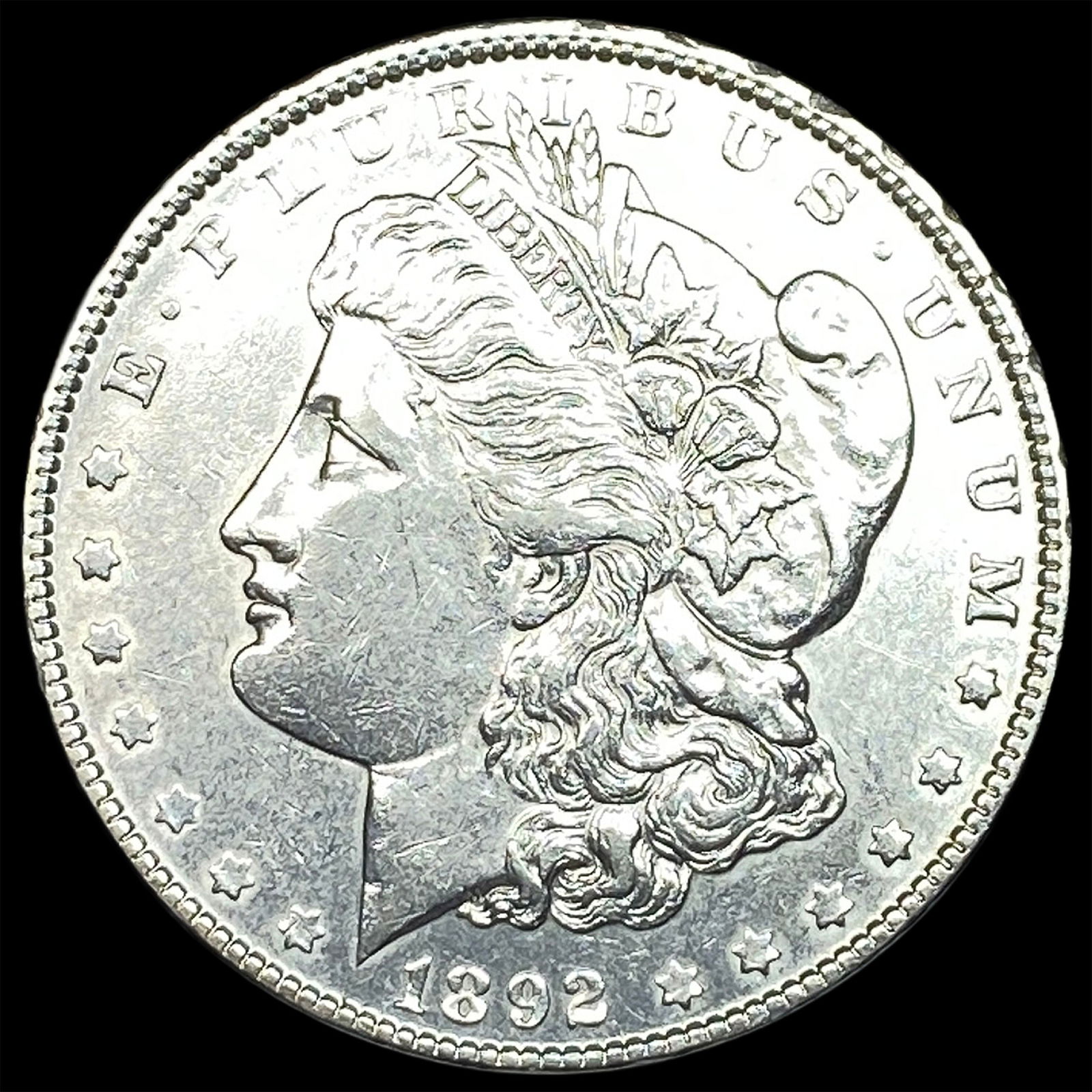 1892-S Morgan Silver Dollar CLOSELY UNCIRCULATED: 1892-S Morgan Silver Dollar CLOSELY UNCIRCULATED