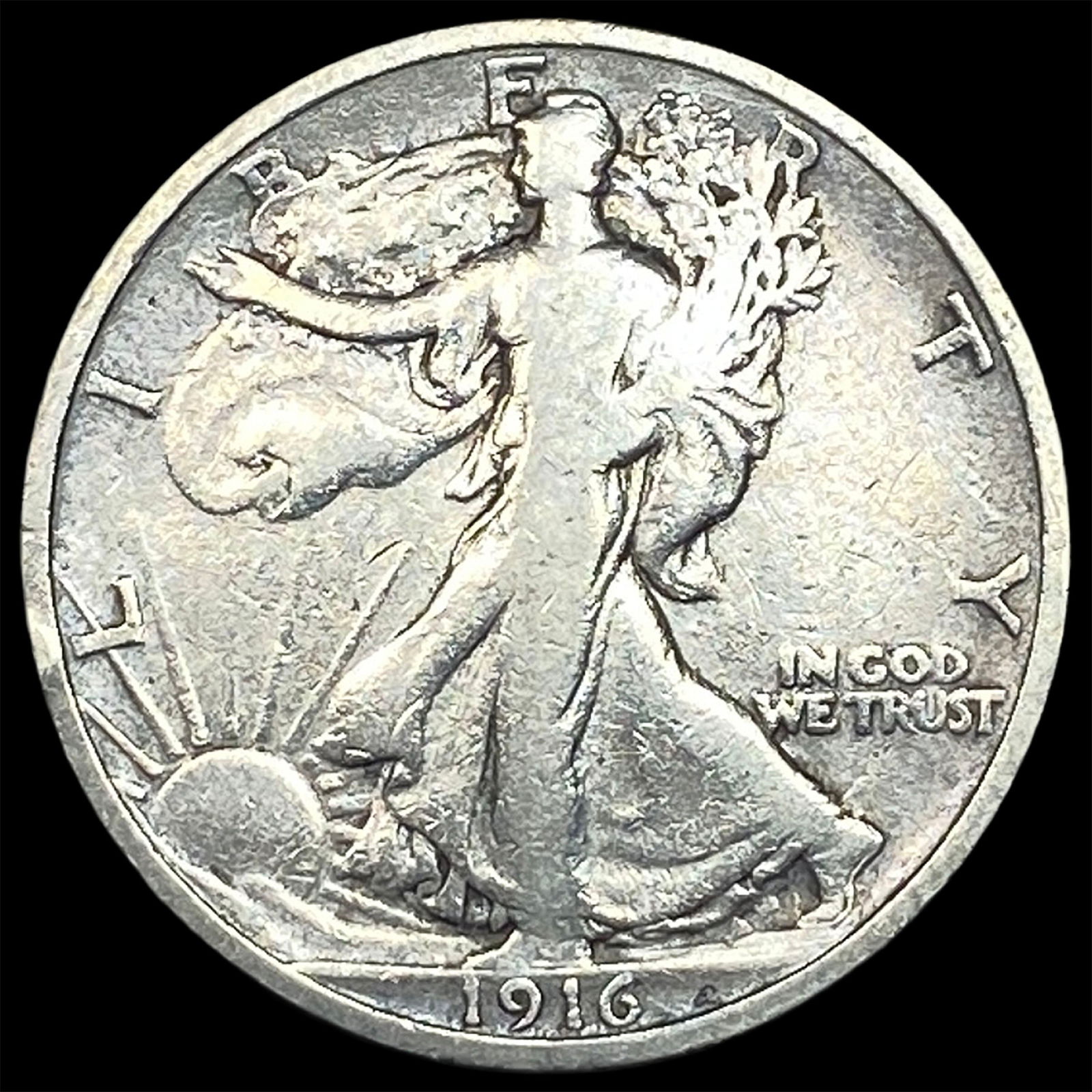 1916 Walking Liberty Half Dollar LIGHTLY CIRCULATED (1 of 2)