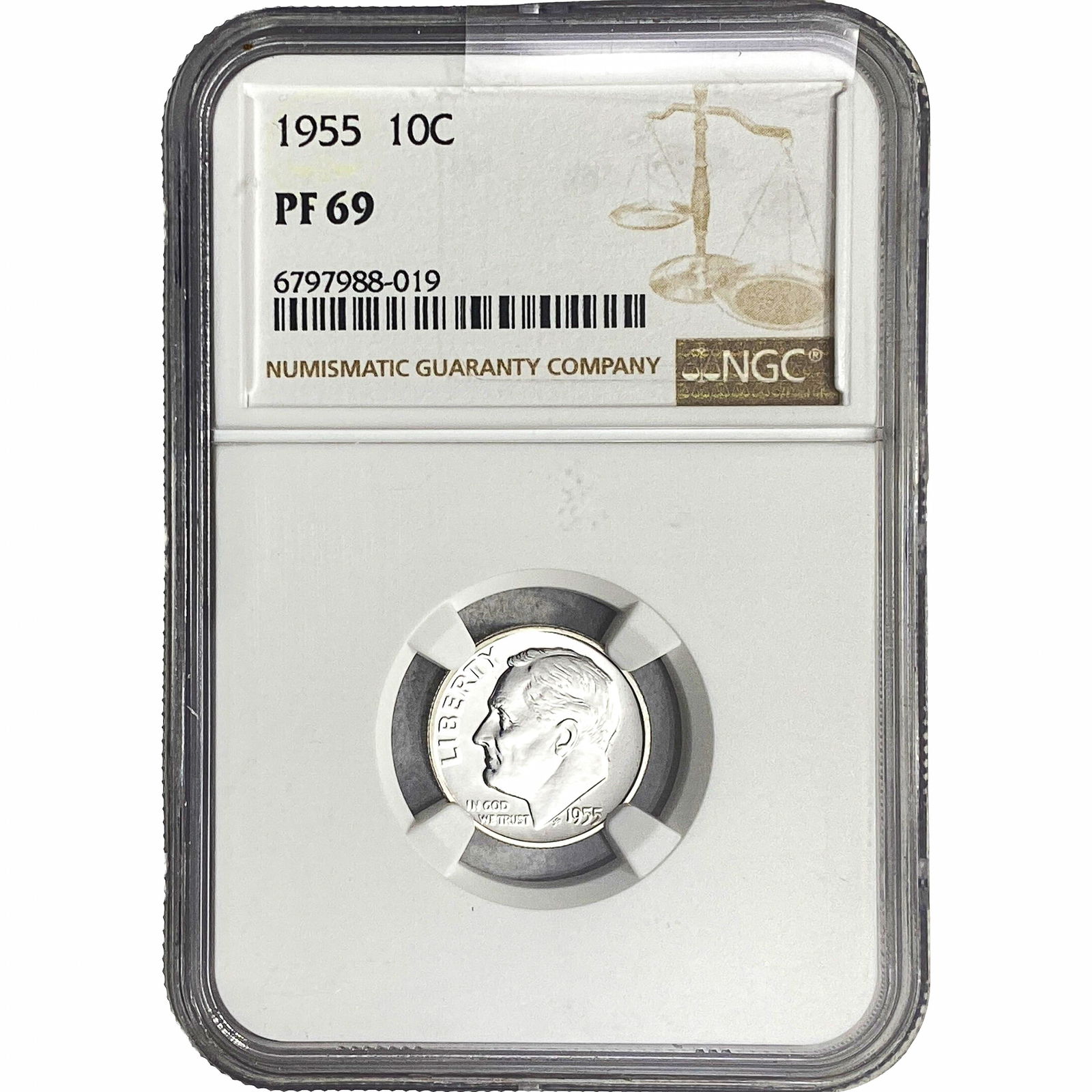 1955 Roosevelt Dime NGC PF69 (1 of 2)